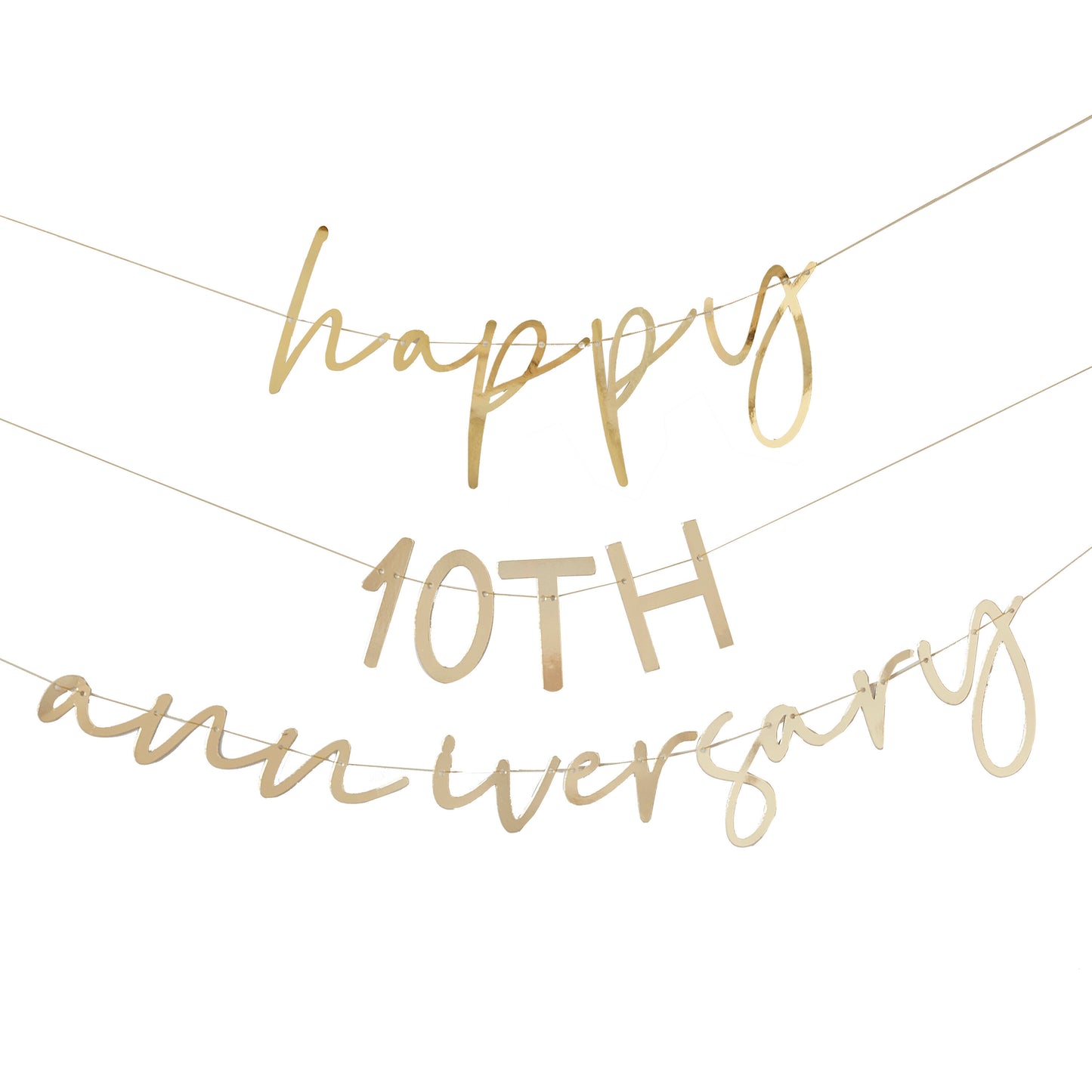 Gold Customisable Anniversary Bunting