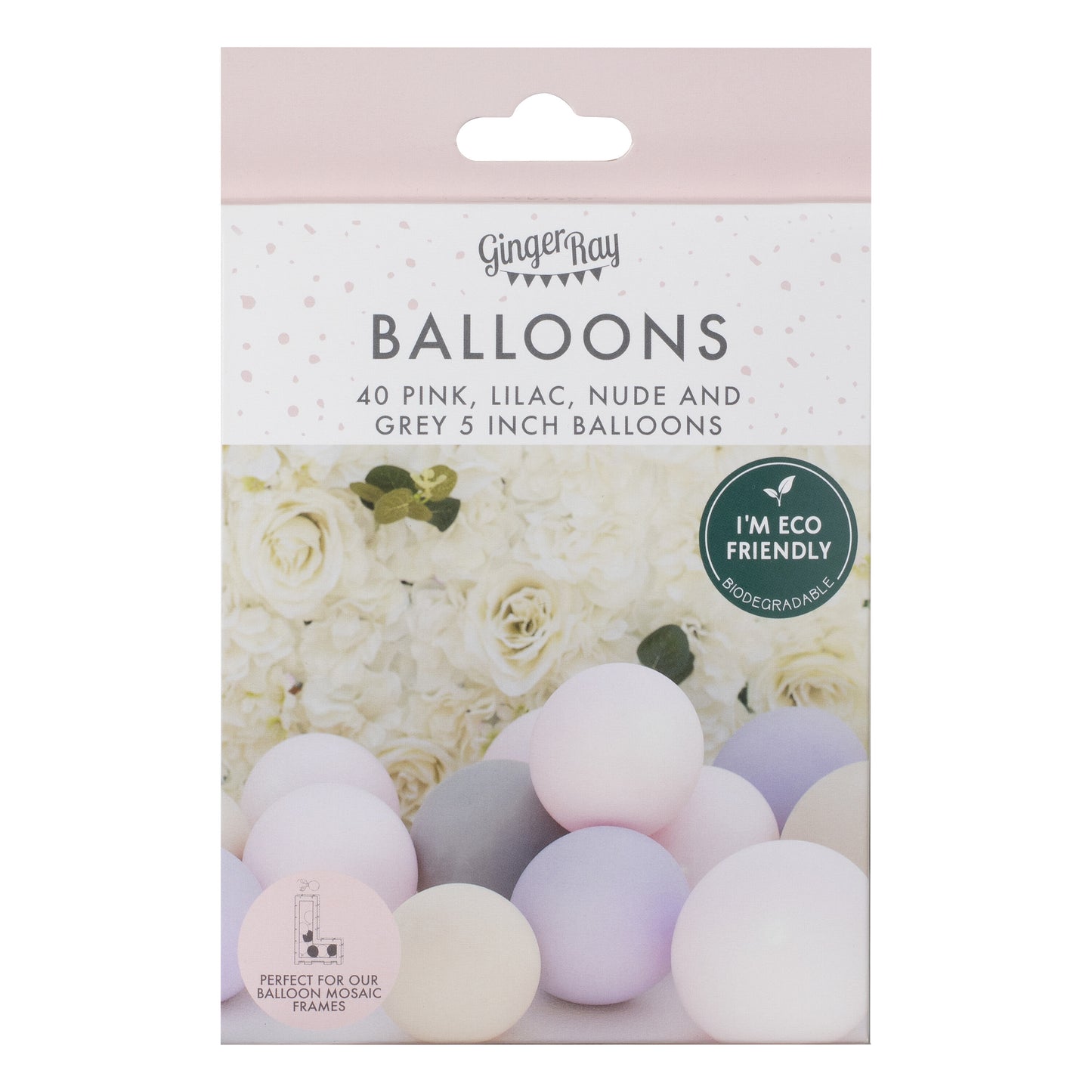 Pink, Grey, Nude & Lilac Balloon Mosaic Balloon Pack