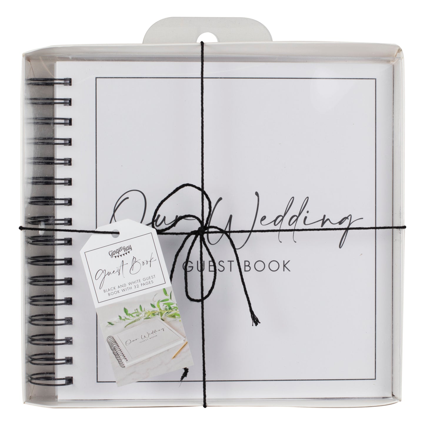 Black and White Wedding Guest Book