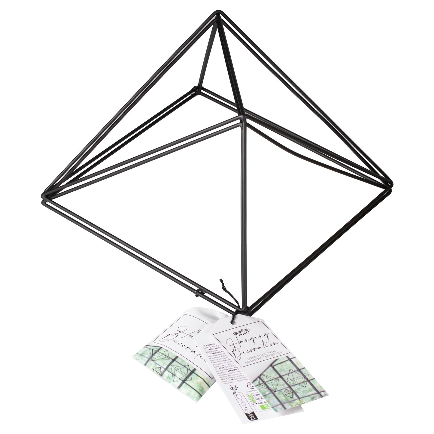 Large Geo Metal Hanging Decoration