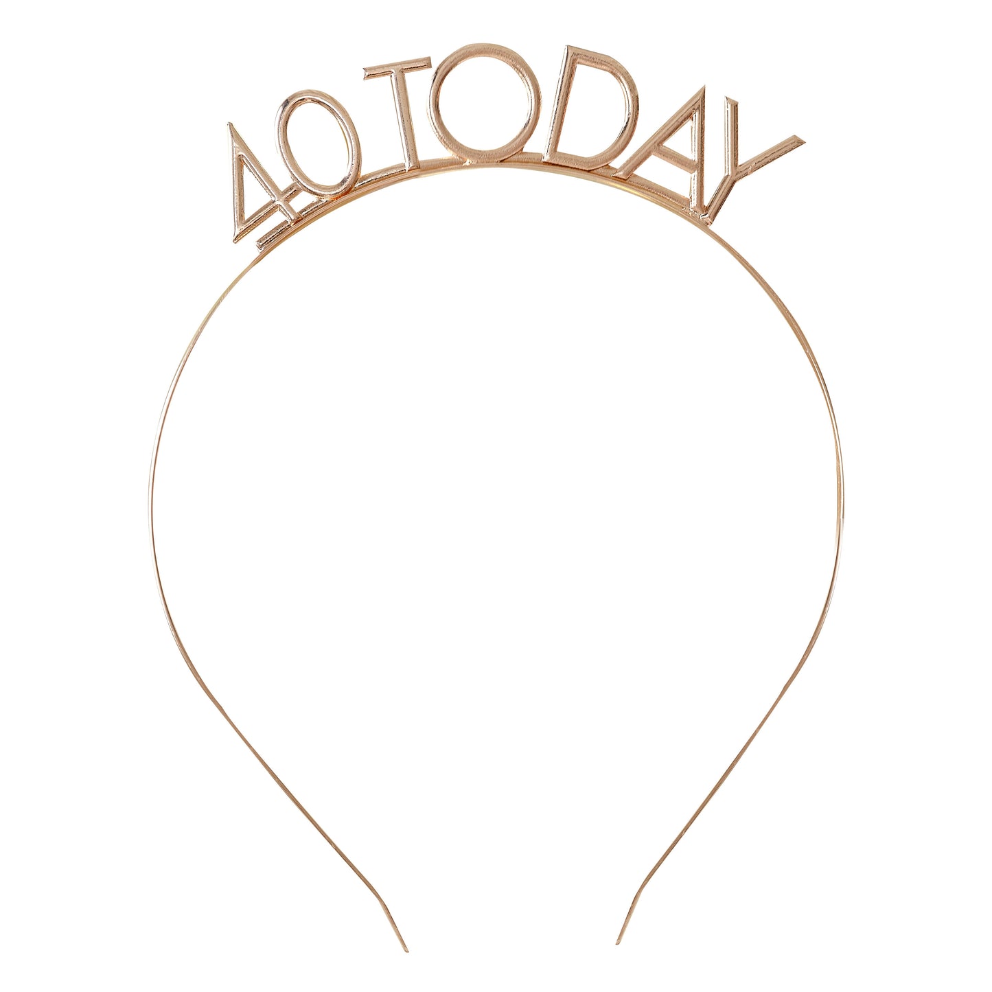Champagne Gold 40th Birthday Headband