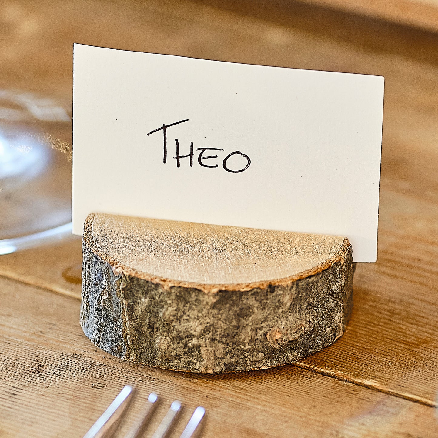 Wooden Wedding Place Card Holder