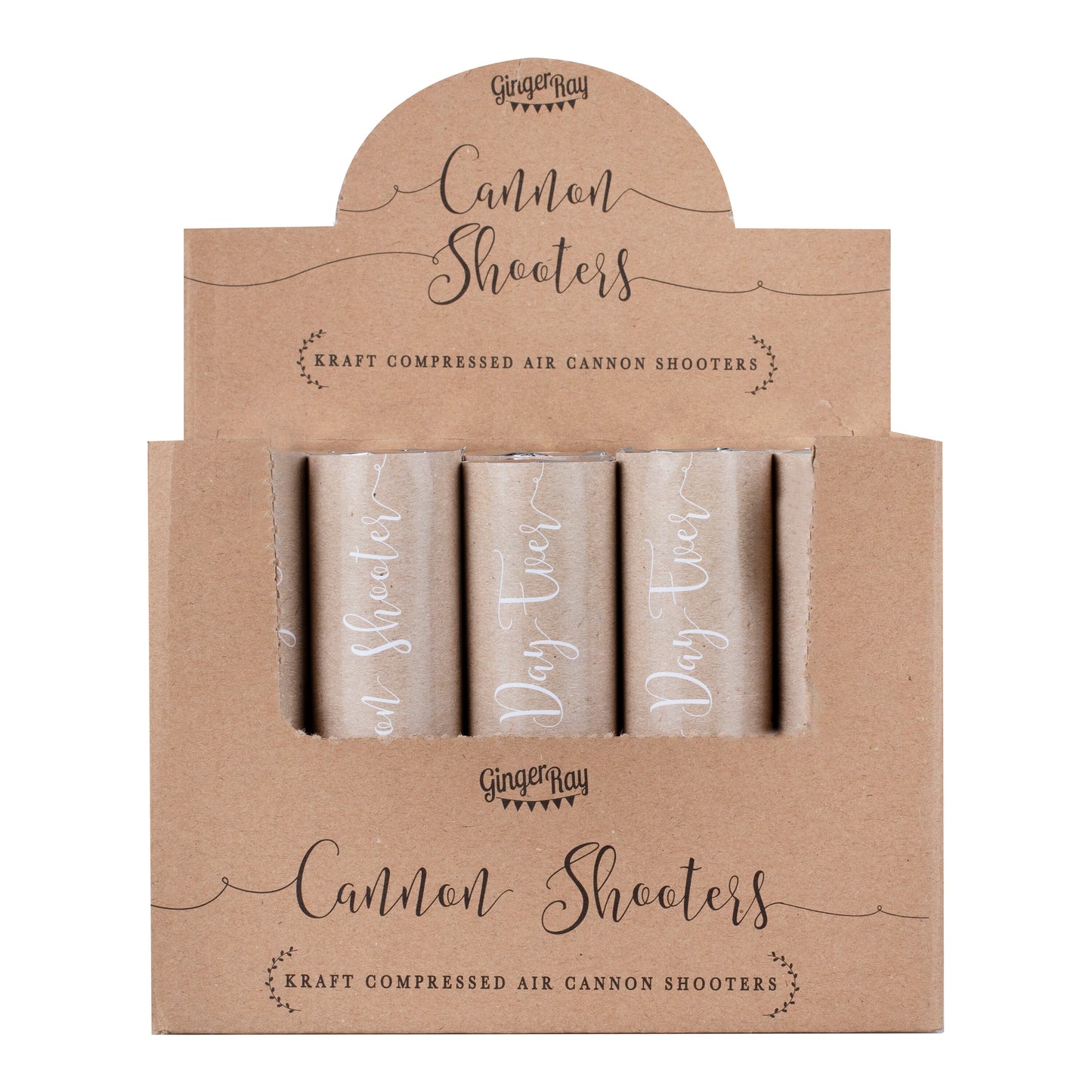 Kraft White Biodegradable Confetti Cannon