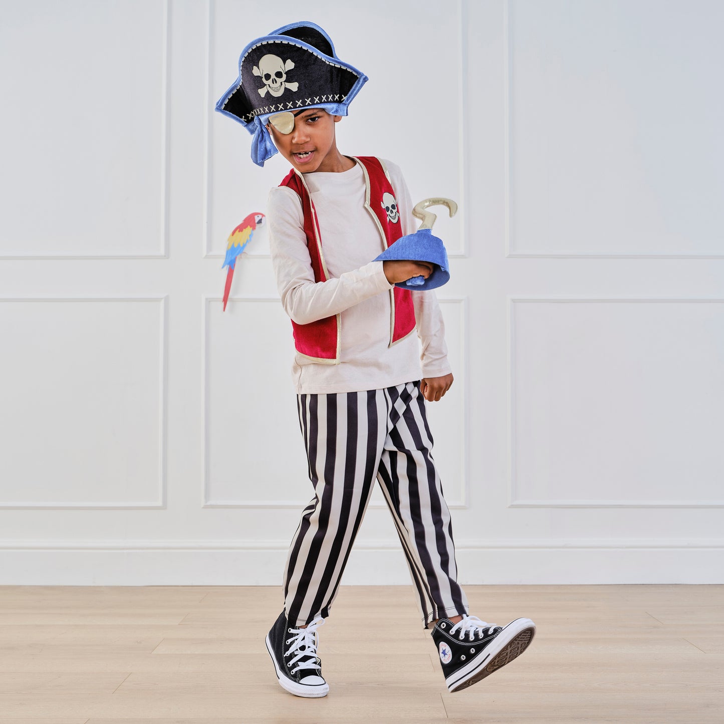 Kids Pirate Hat, Eye Patch and Hook Accessories