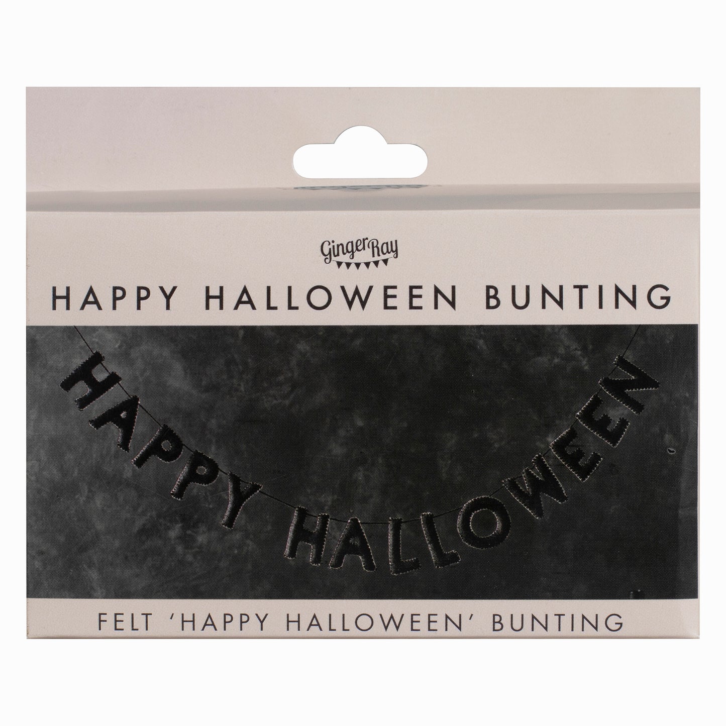 Black Felt Happy Halloween Bunting