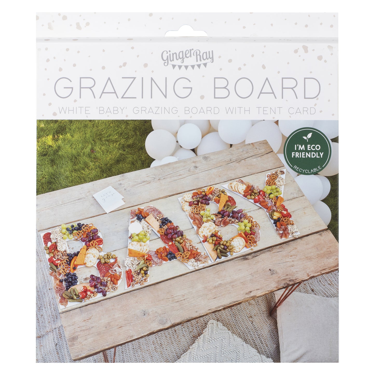 White Baby Grazing Board
