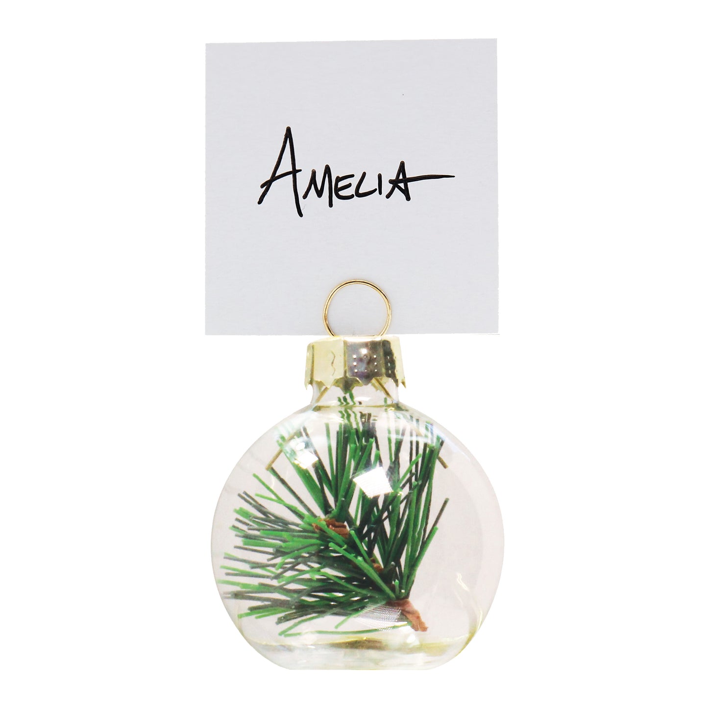 Rustic Foliage Christmas Place Card Holders