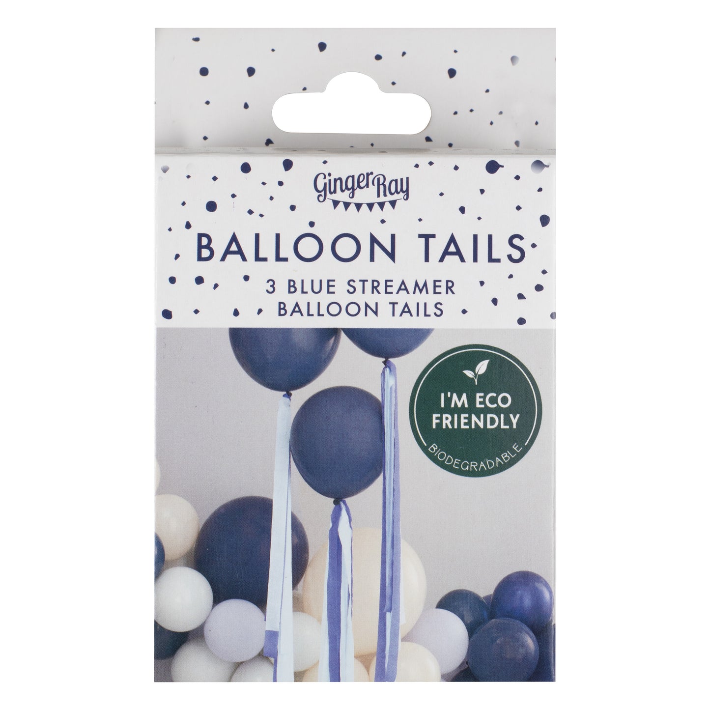 Blue Streamer Balloon Tails