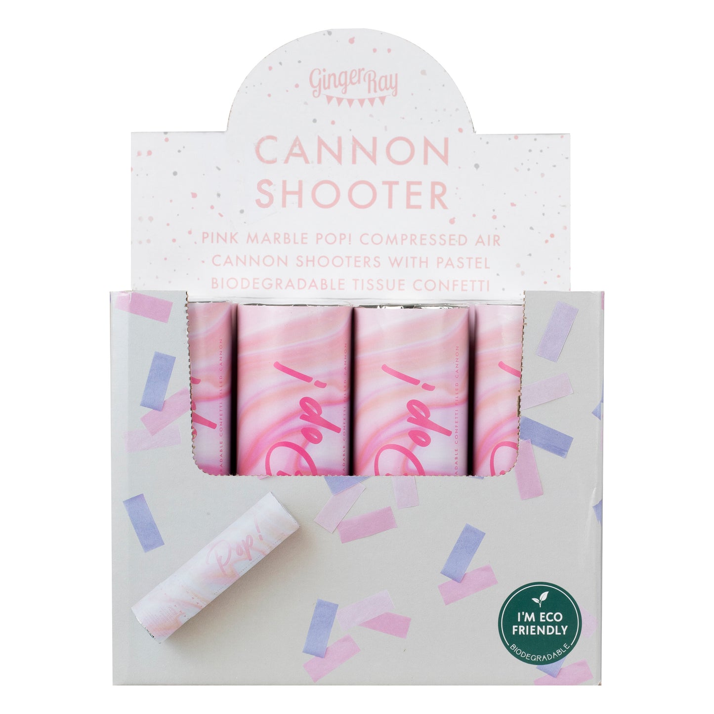 Pink and Lilac Biodegradable Confetti Cannon