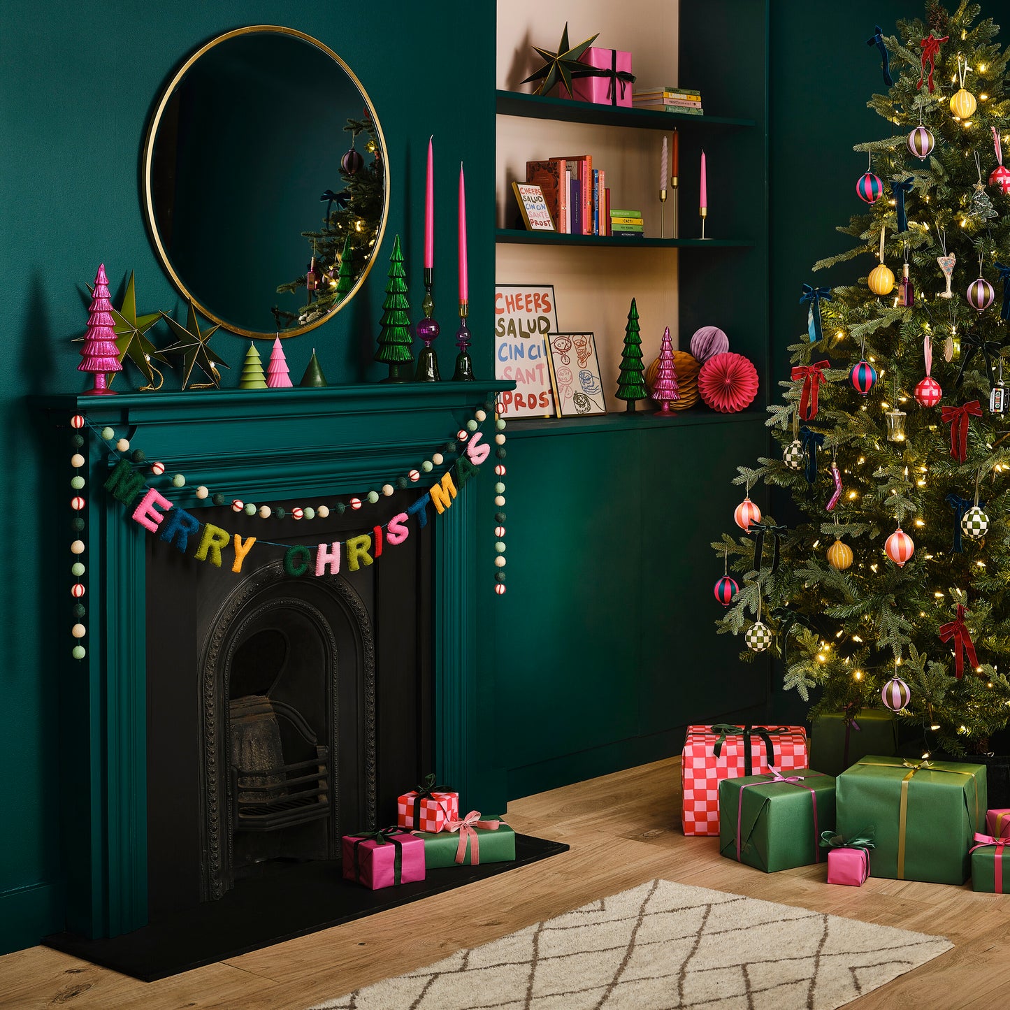 Teal Velvet Clip-On Christmas Tree Bow Decorations