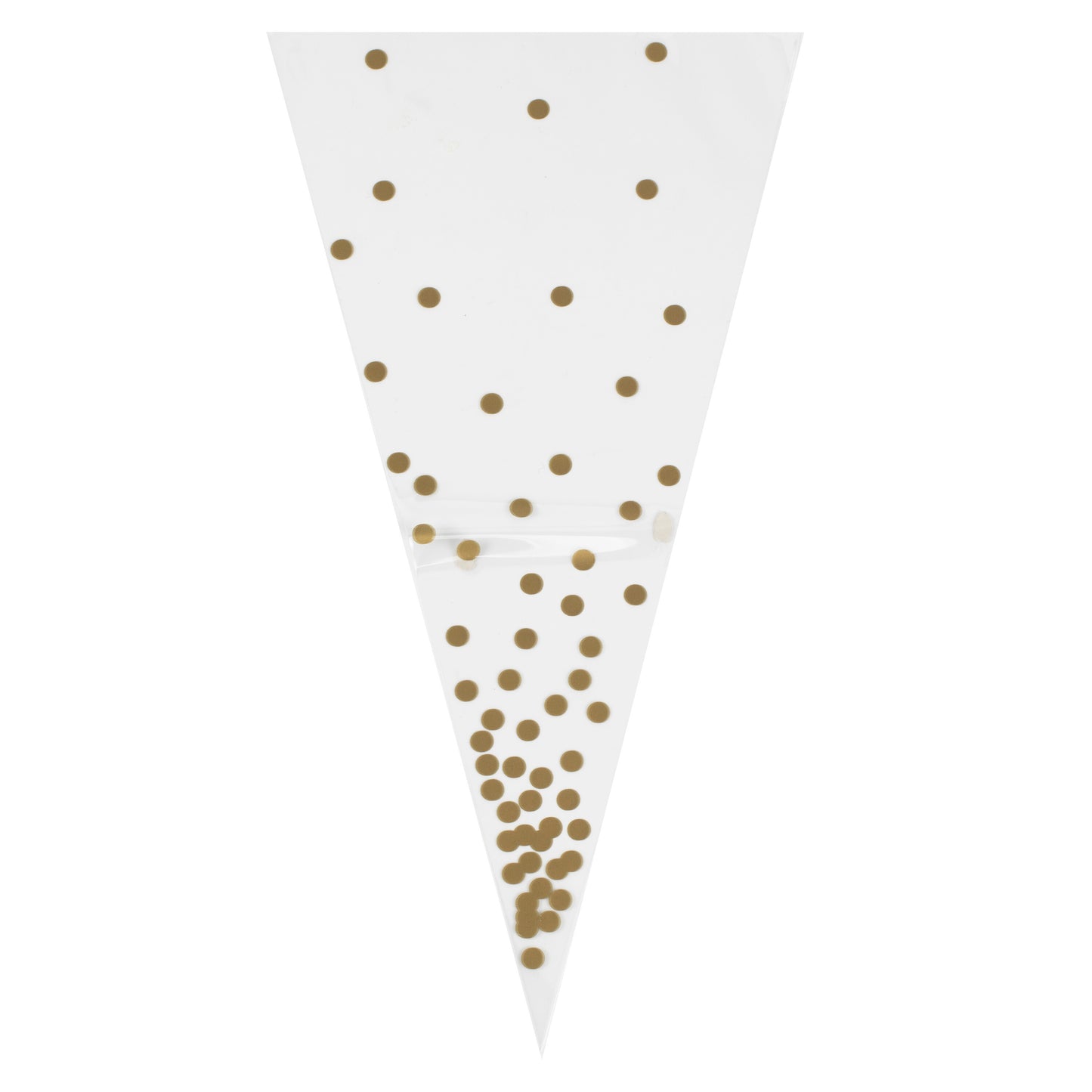 Gold Spotty Cone Bags