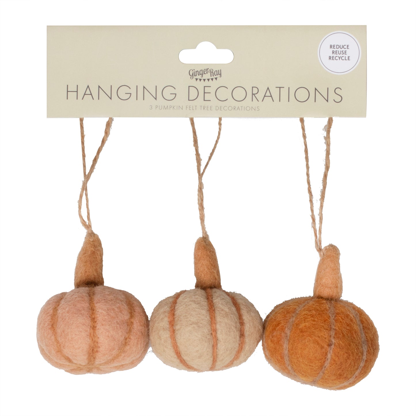 Felt Pumpkin Hanging Halloween Tree Decorations