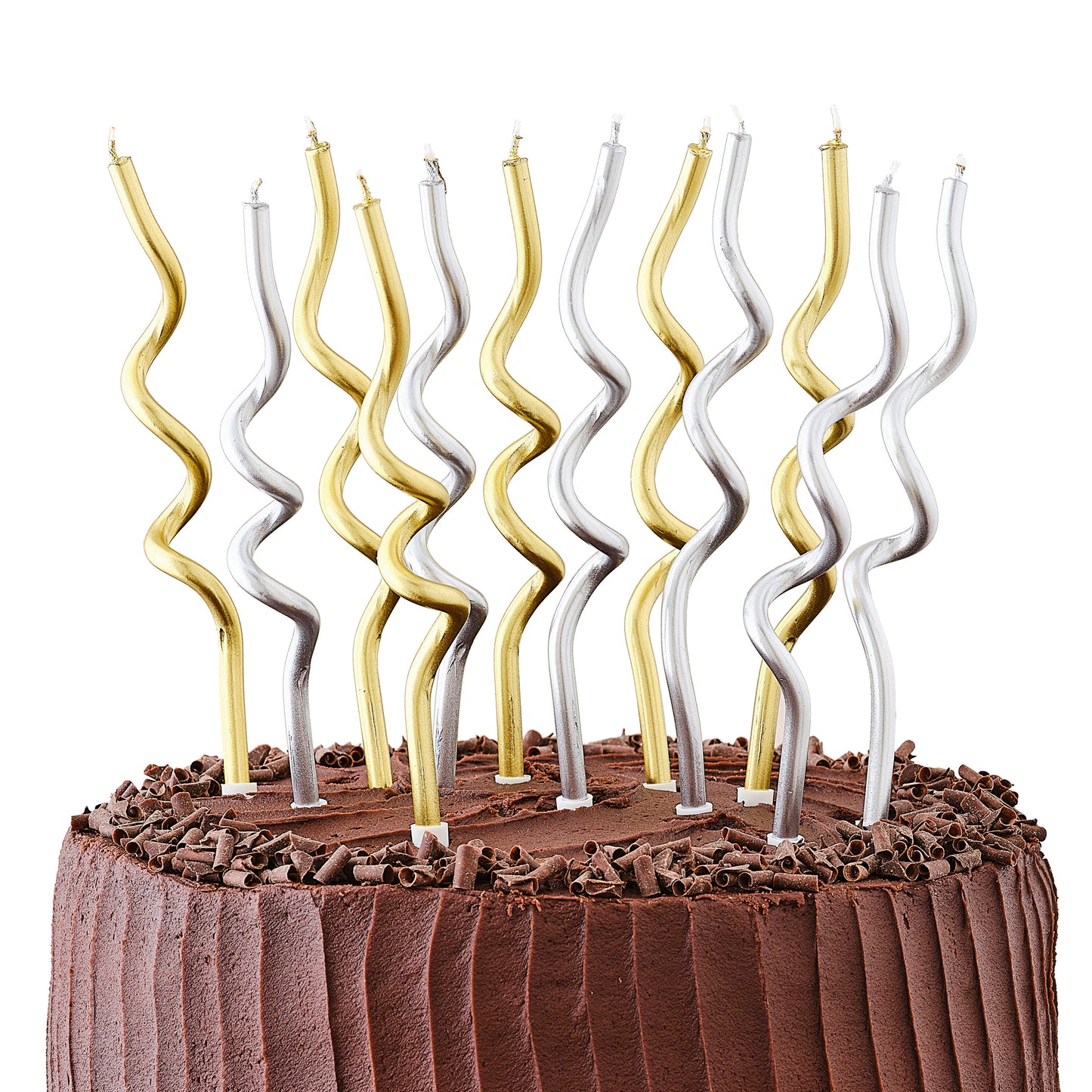 Metallic Twist Birthday Candles