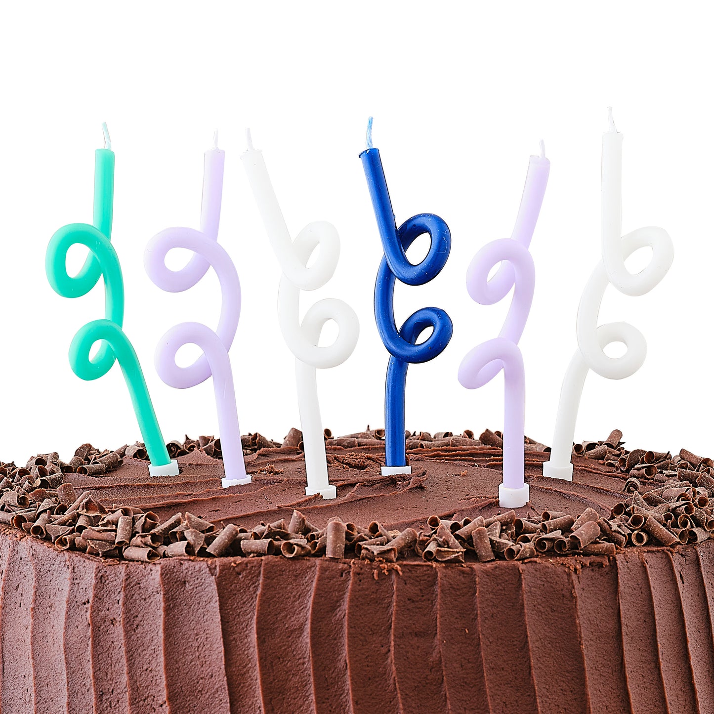 Blue & Green Twist Birthday Candles