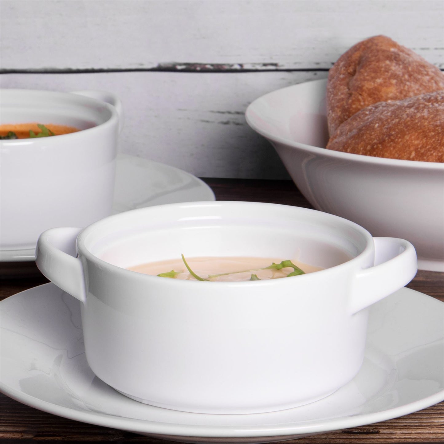 Soup Bowls with Handles - Set of 4 | M&W	