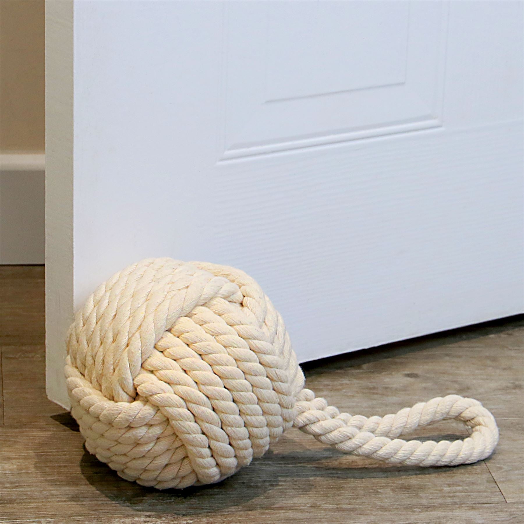 Rope Knot Door Stop Cream | M&W	