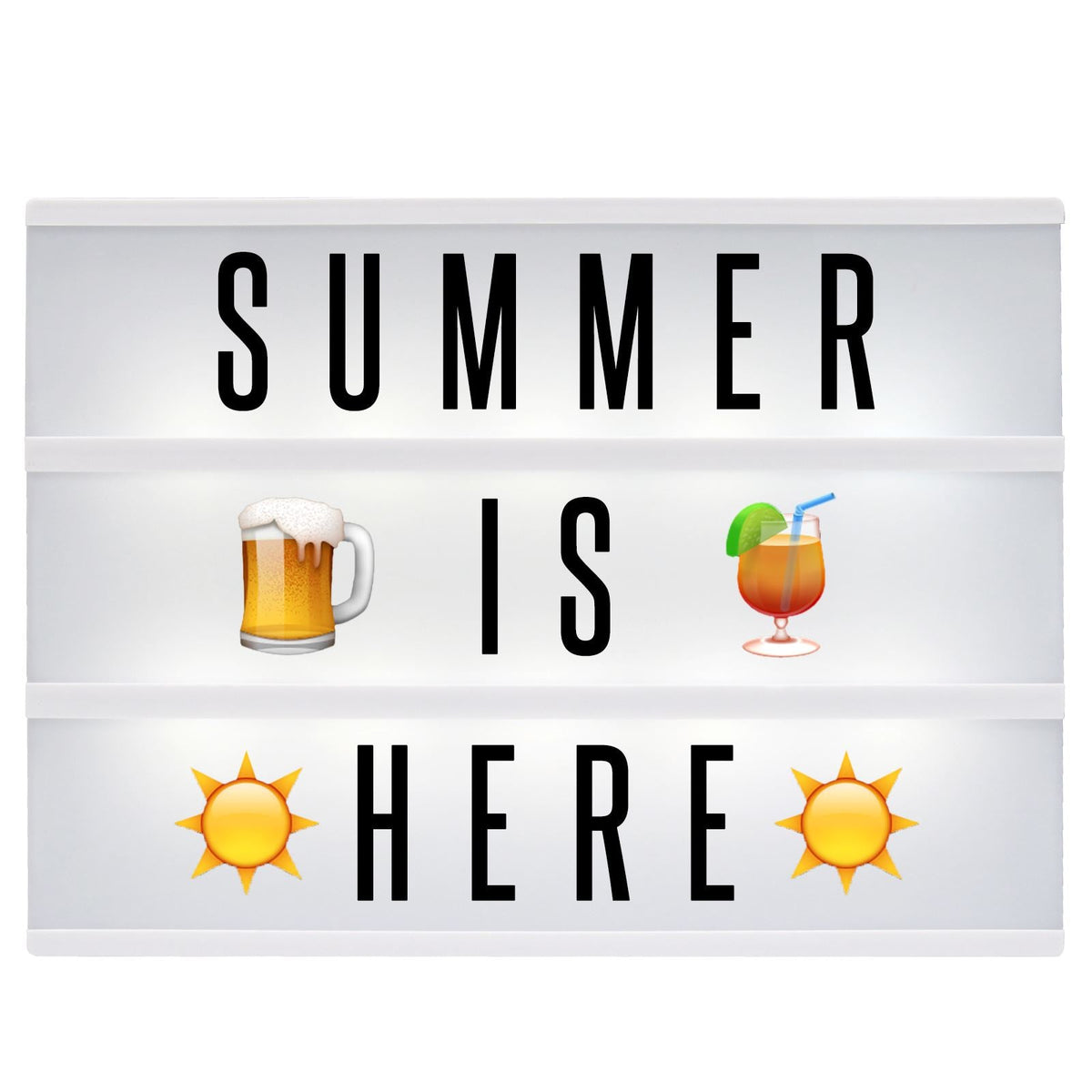 A4 Lightbox with 205 Letters & Emoji | Pukkr	