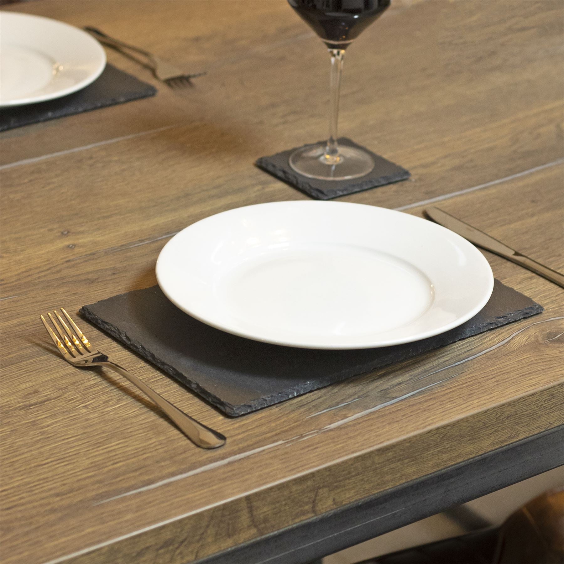 Natural Slate Placemats & Coasters - 12pc | M&W	