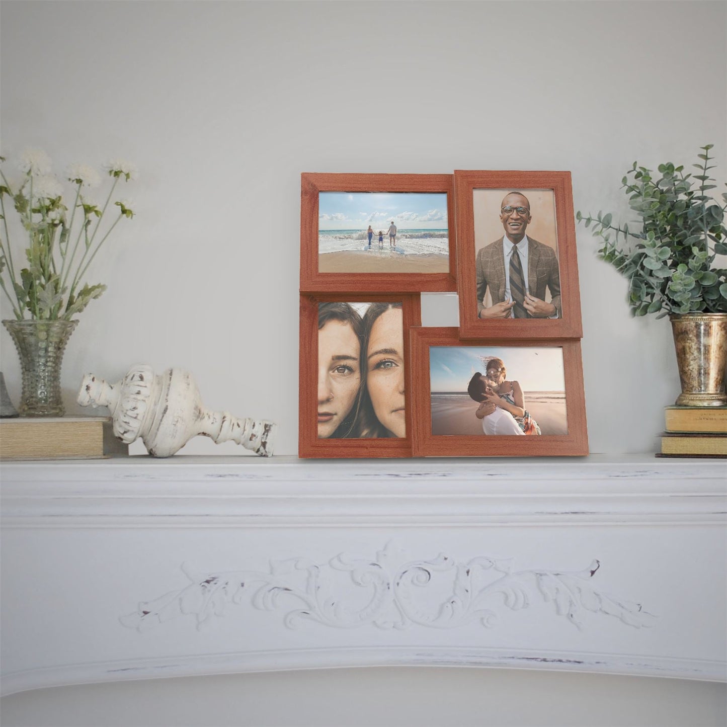 Multi Picture Aperture 6" x 4" Photo Frame Wood | M&W	