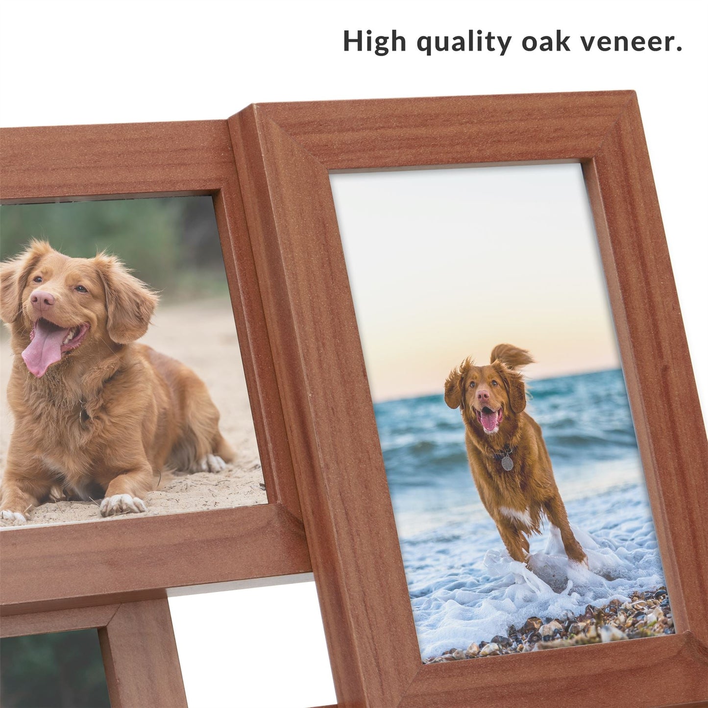 Multi Picture Aperture 6" x 4" Photo Frame Wood | M&W	