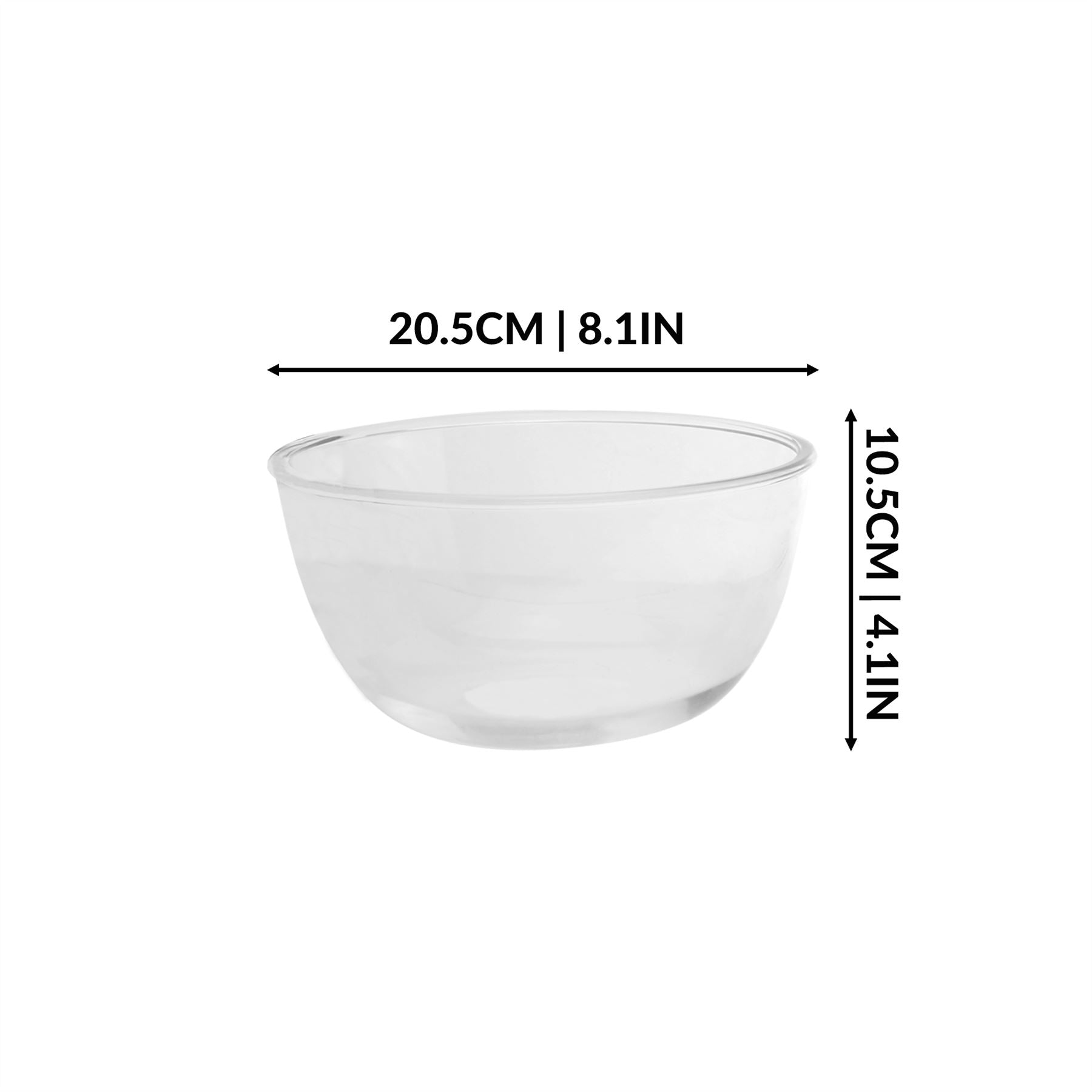Glass Mixing Bowls - Set of 3 | M&W	