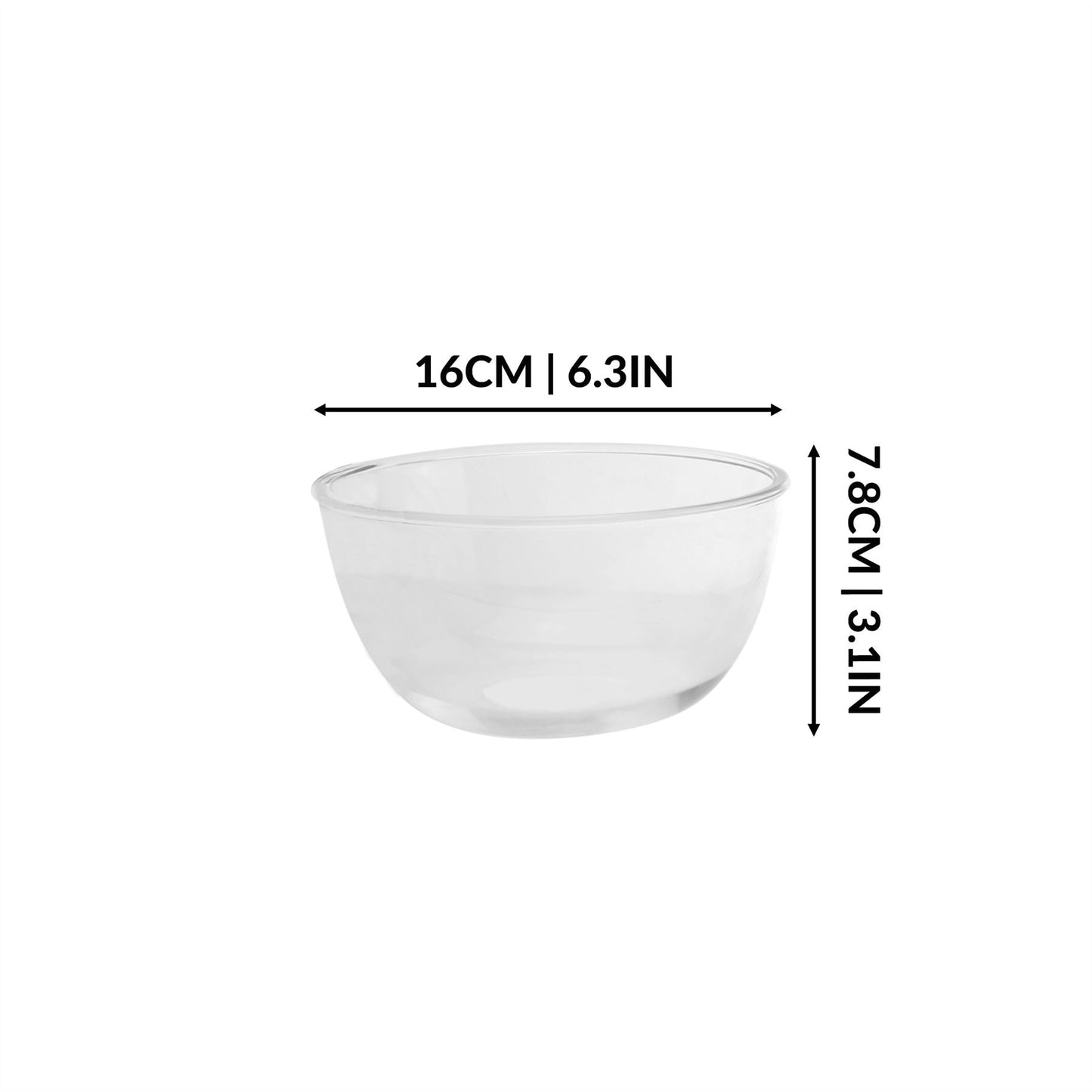 Glass Mixing Bowls - Set of 3 | M&W	