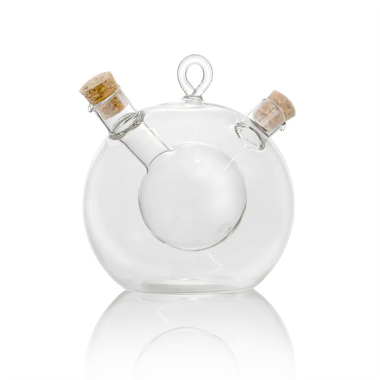 2 In 1 Oil & Vinegar Glass Dispenser Cruet | M&W	