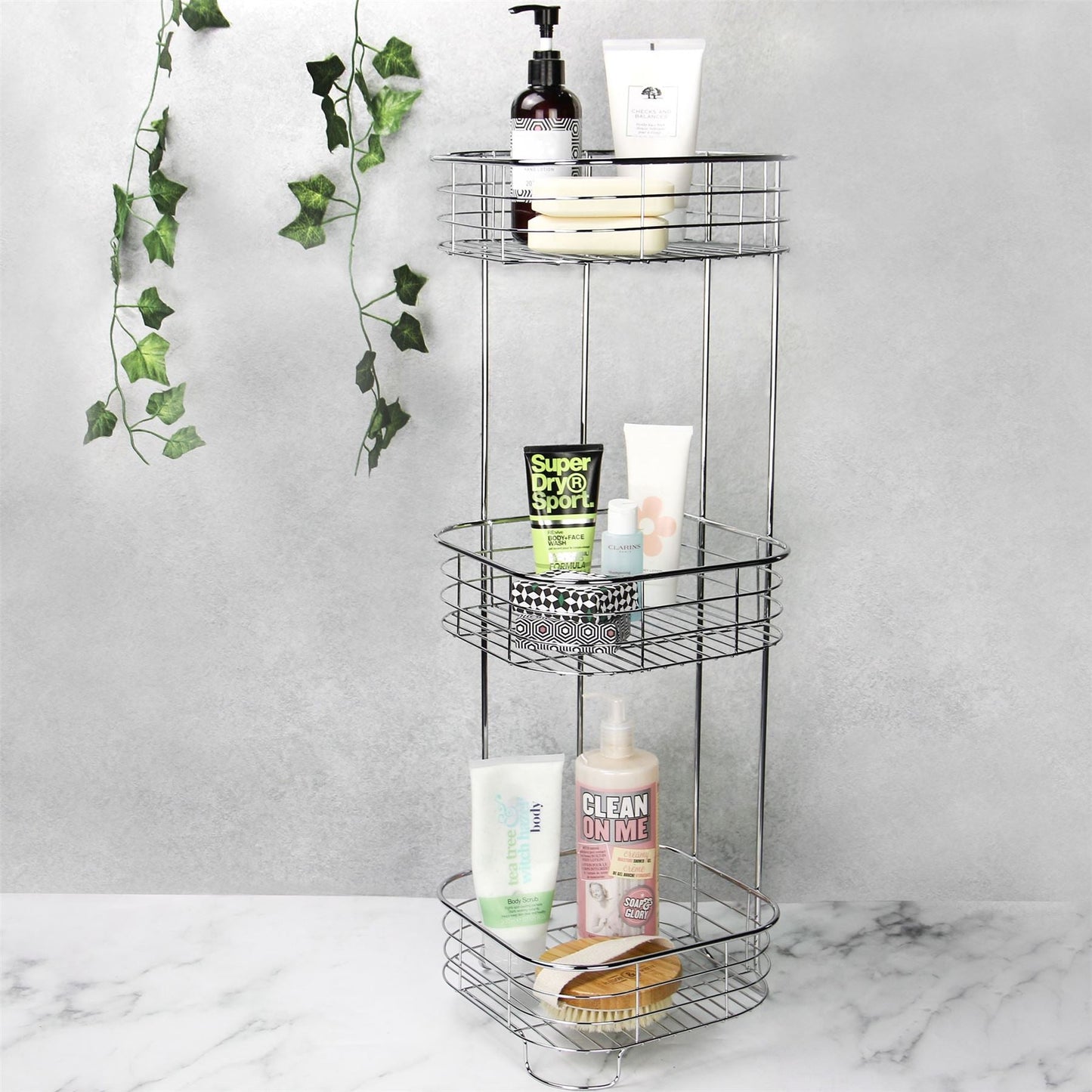Freestanding 3 Tier Shower Caddy | M&W	