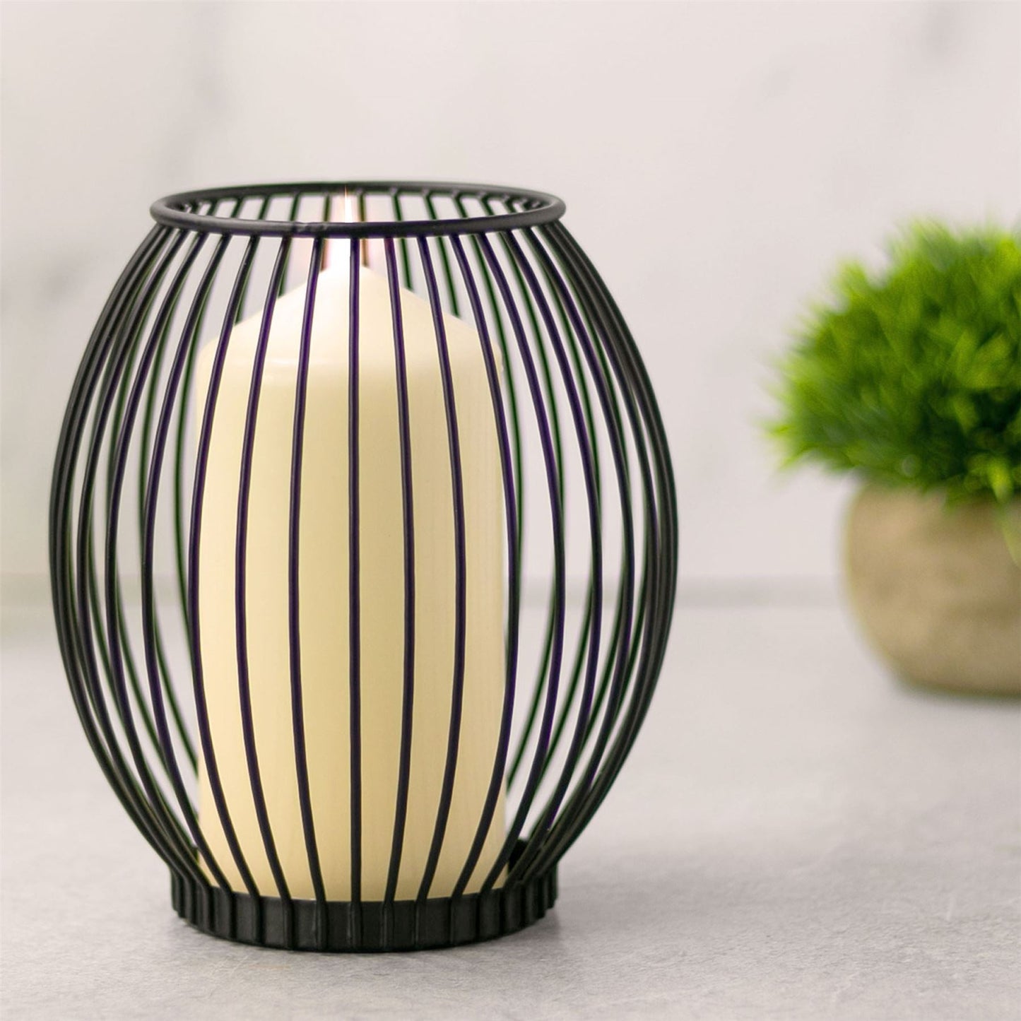 Cage Candle Holders - Set of 2 | M&W	
