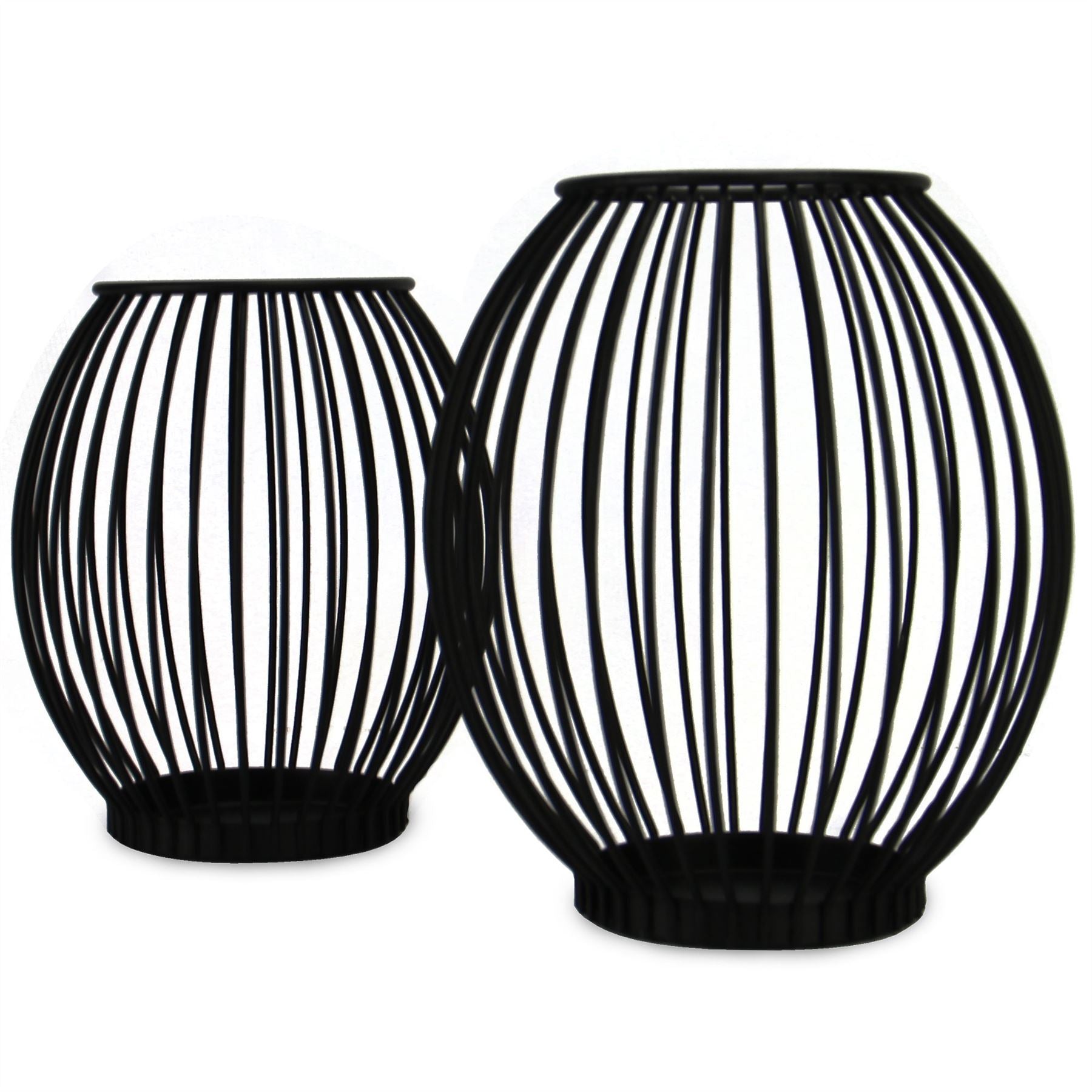 Cage Candle Holders - Set of 2 | M&W	