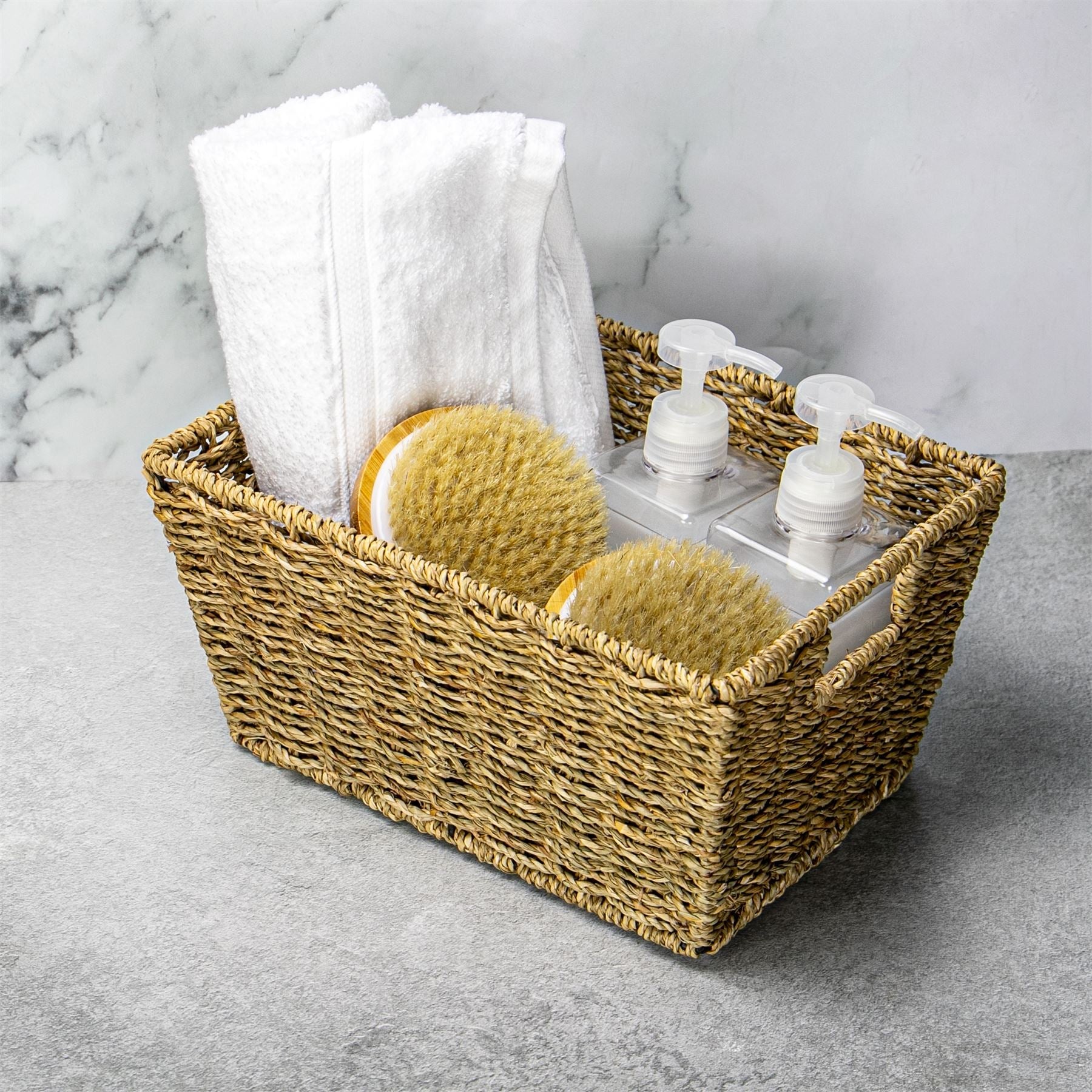 Natural Seagrass Storage Basket - Set of 2 | M&W	