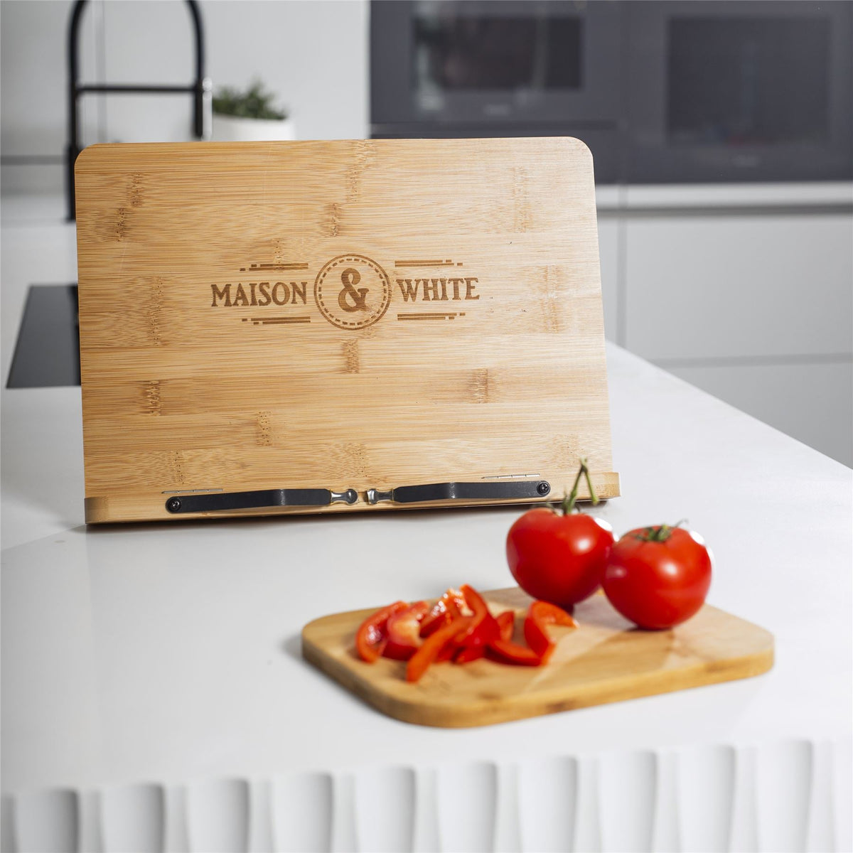 Bamboo Recipe Book Stand | M&W	