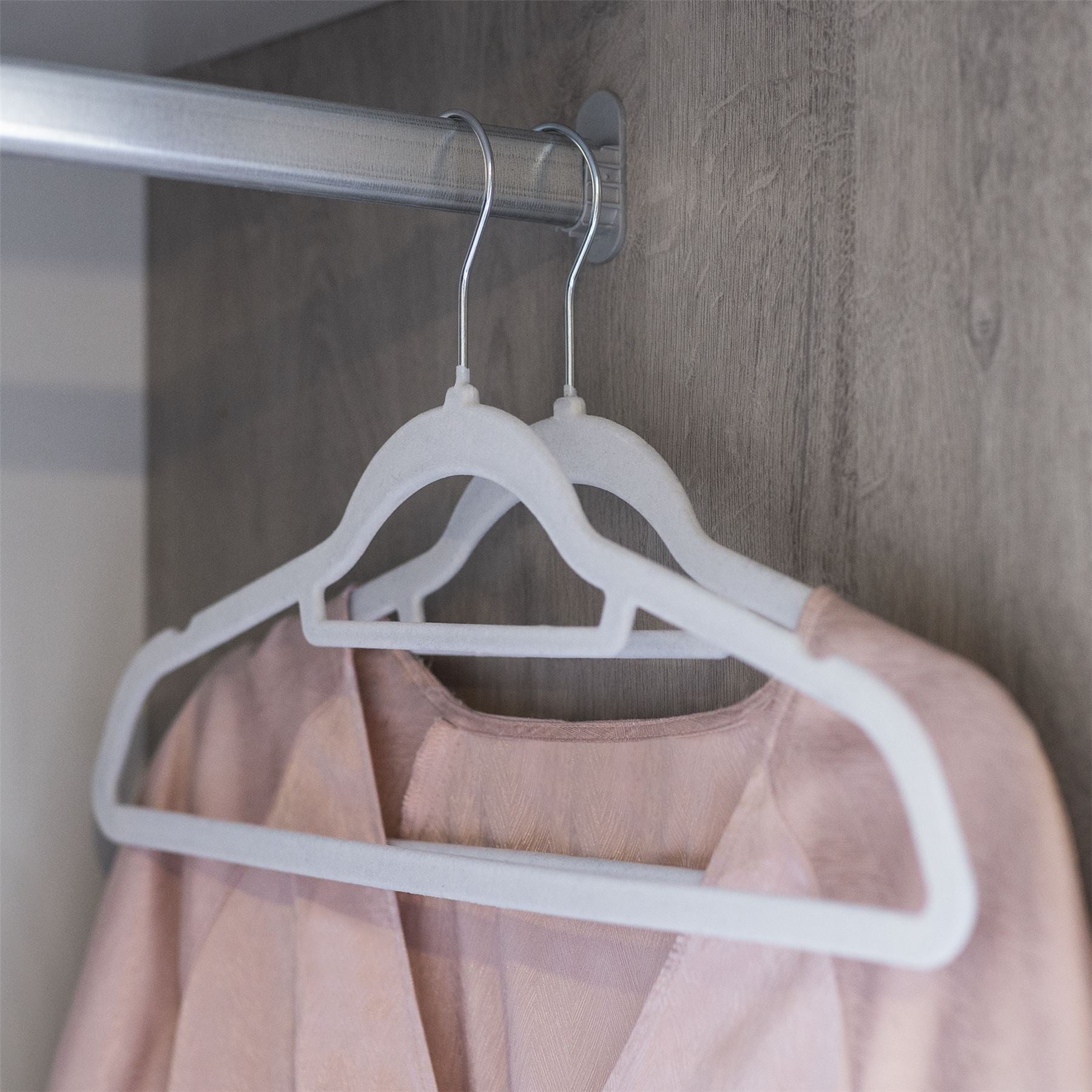 Velvet Coat Hangers Grey - Pack of 50 | M&W	