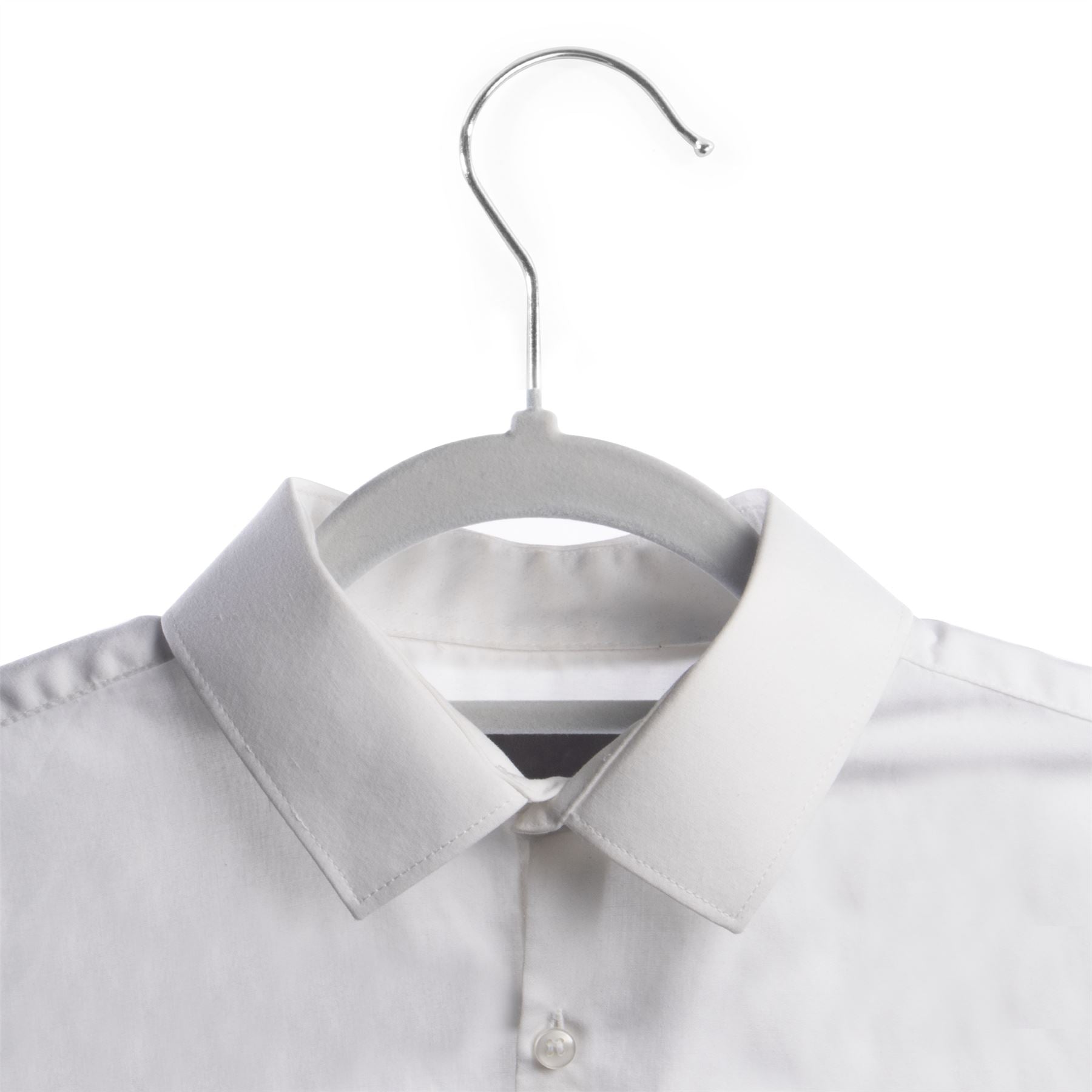 Velvet Coat Hangers Grey - Pack of 50 | M&W	