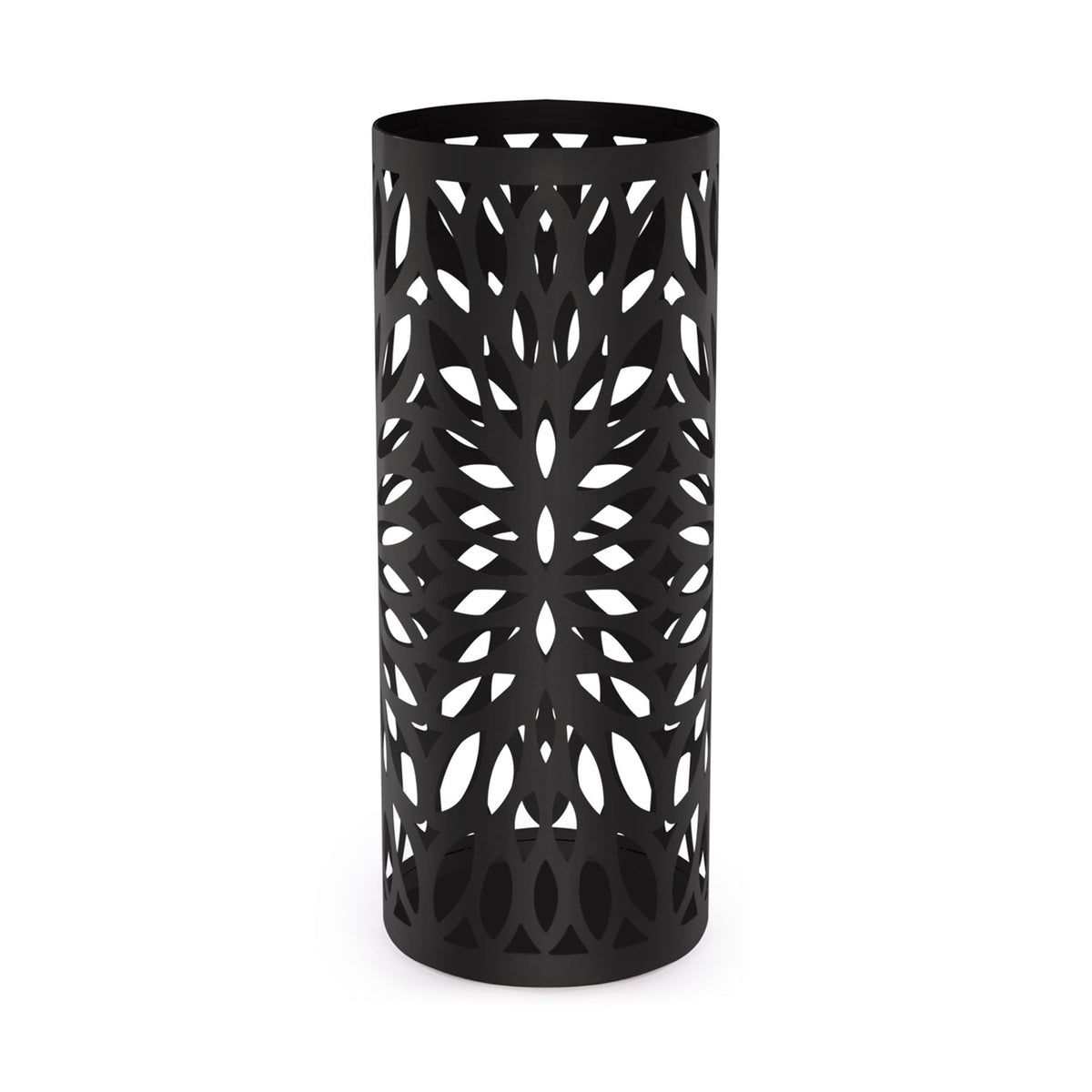 Round Metal Umbrella Stand in Black | M&W	
