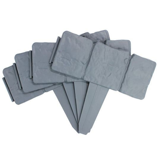 Stone Effect Lawn Edging Grey 5M - Pack of 20 | Pukkr	