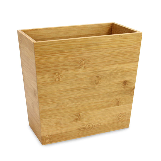 Bamboo Waste Paper Bin | M&W	