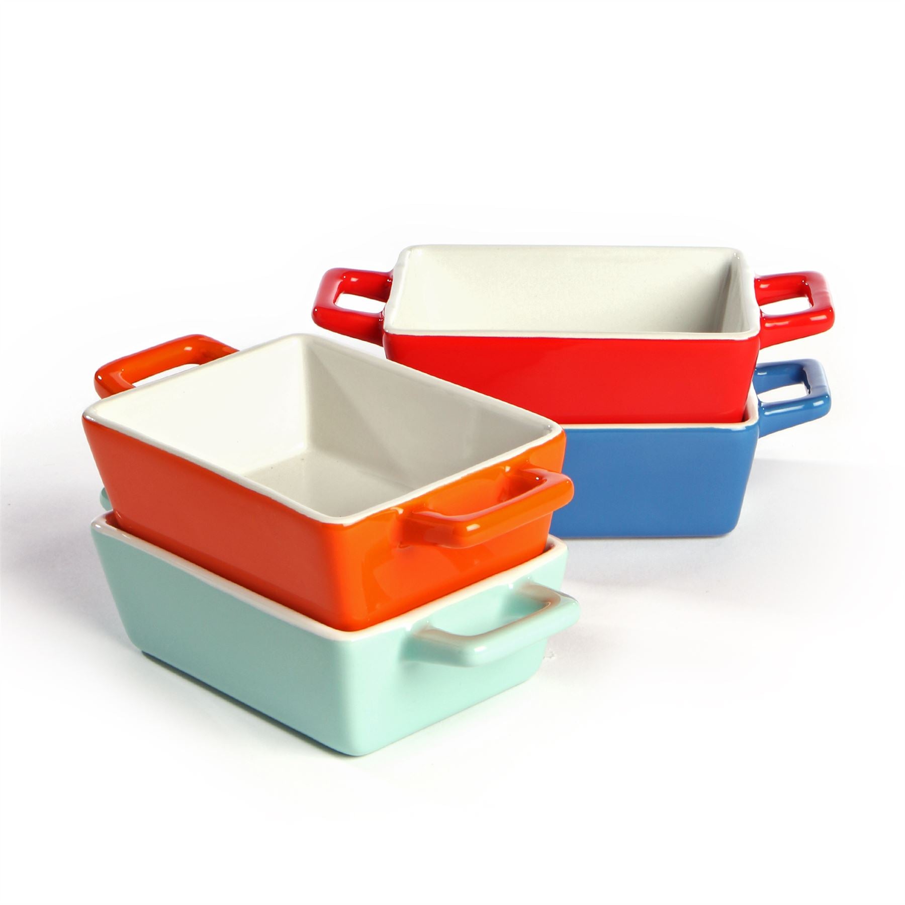 Mini Ceramic Oven Dishes - Set of 4 Rectangle | M&W – Ginger Ray