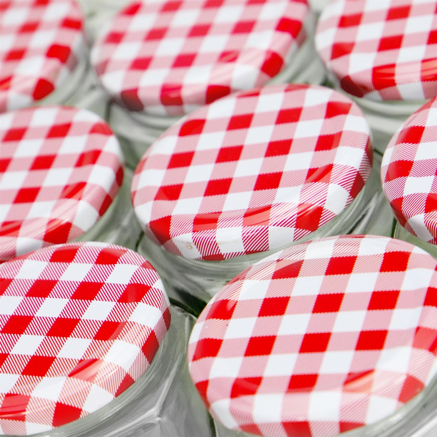 Hexagonal Mouth Glass Jam Jars - Set of 24 | M&W	