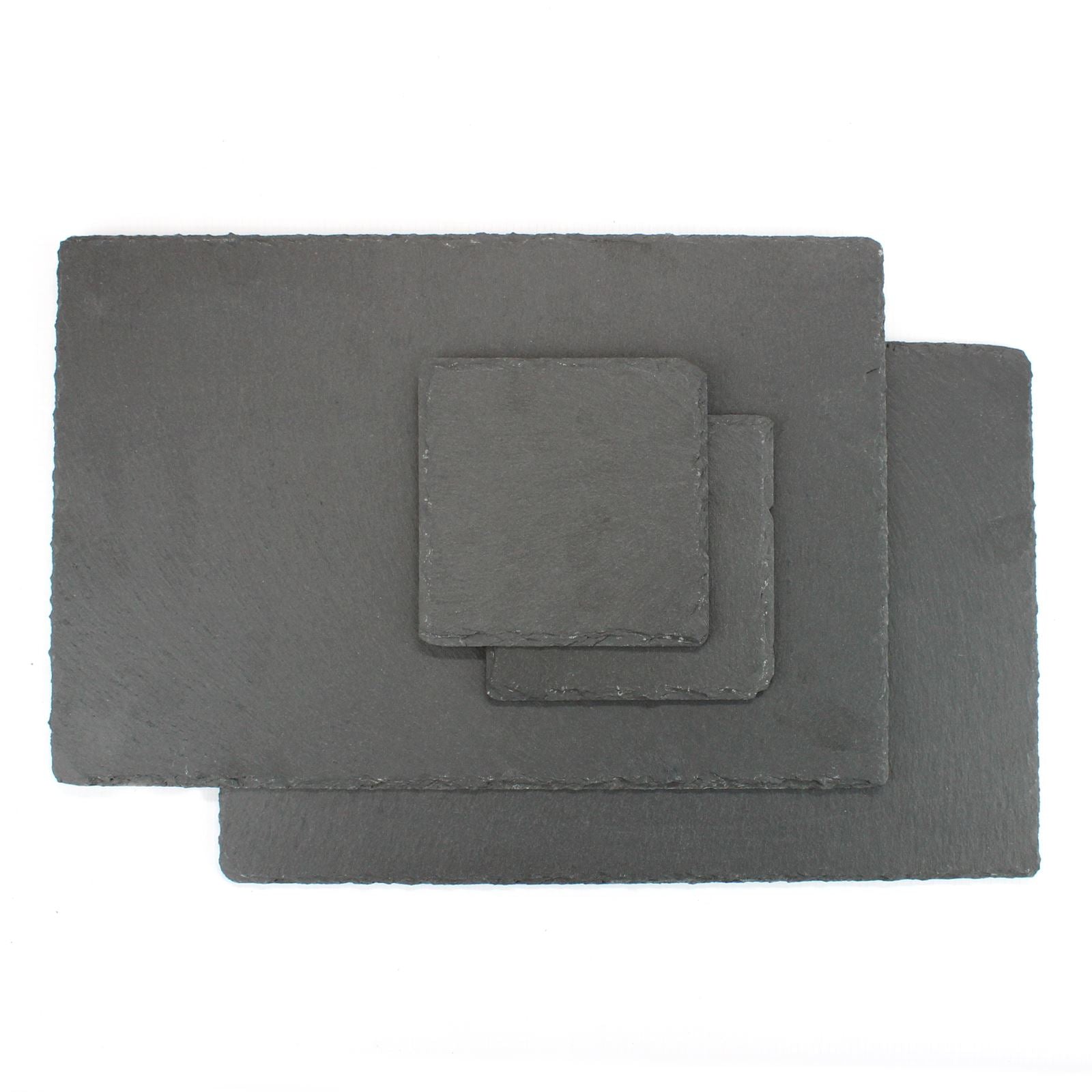 Natural Slate Placemats & Coasters - 12pc | M&W	