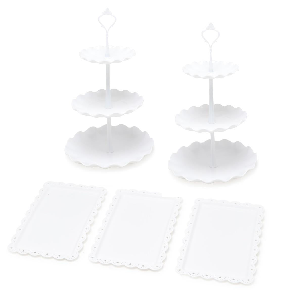 Round Cake Stand & Appetiser Tray Set | Pukkr	