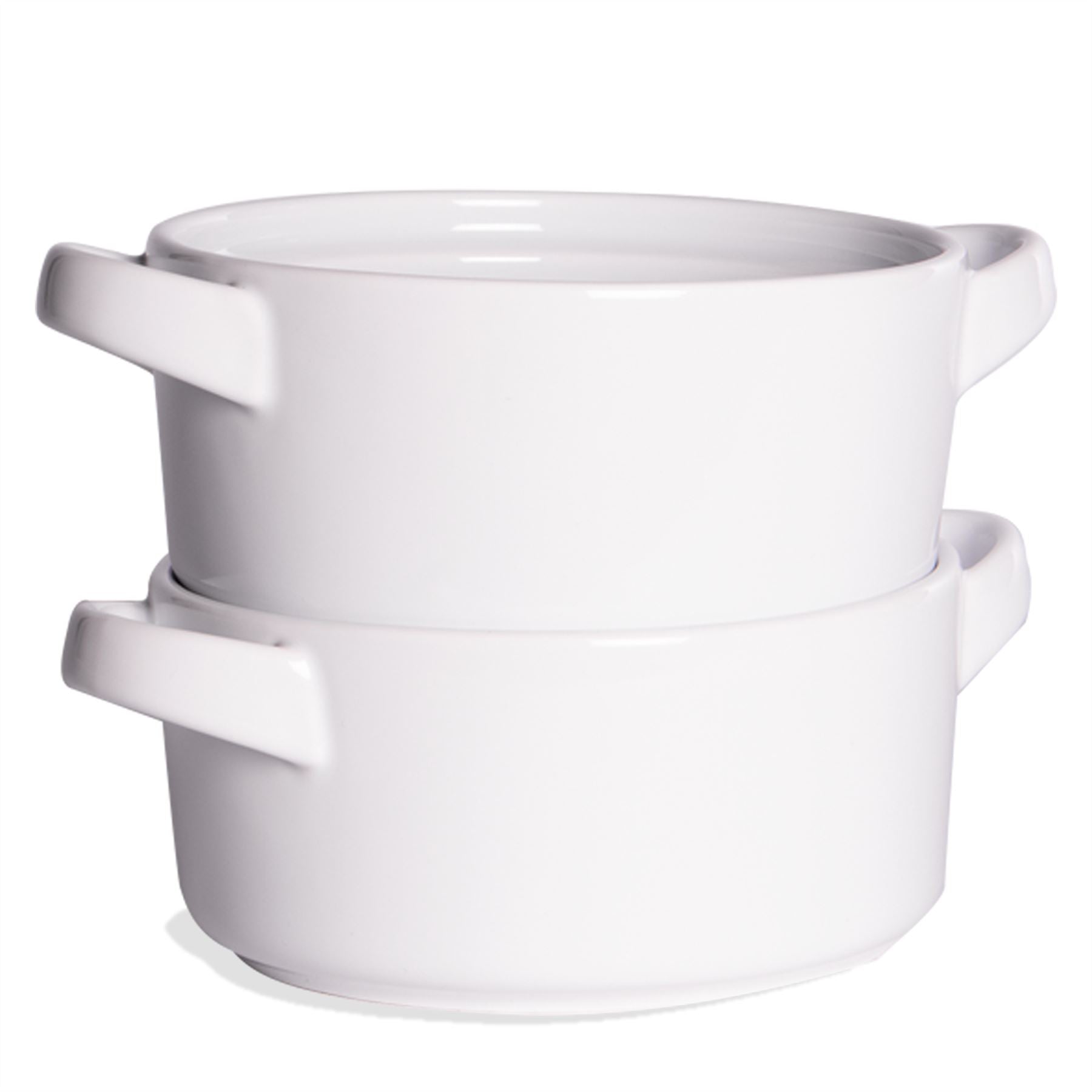 Soup Bowls with Handles - Set of 4 | M&W	