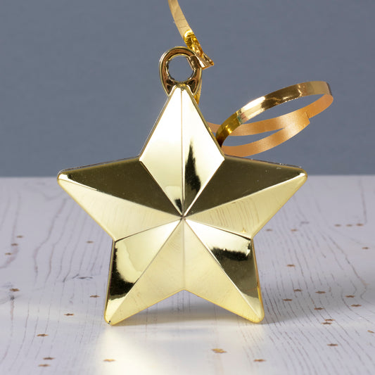 Gold Star Balloon Weight