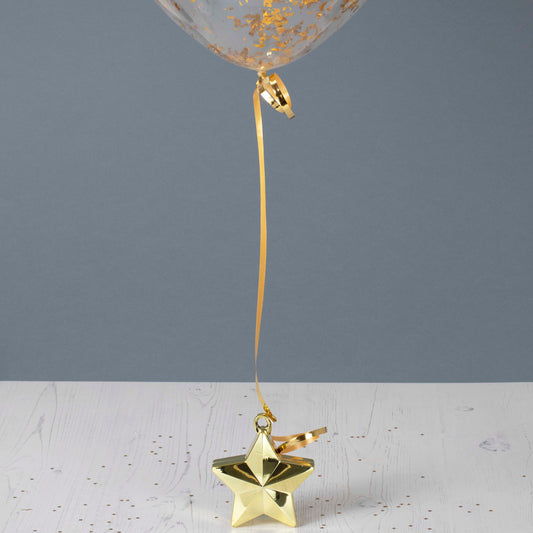 Gold Metallic Curling Balloon Ribbon