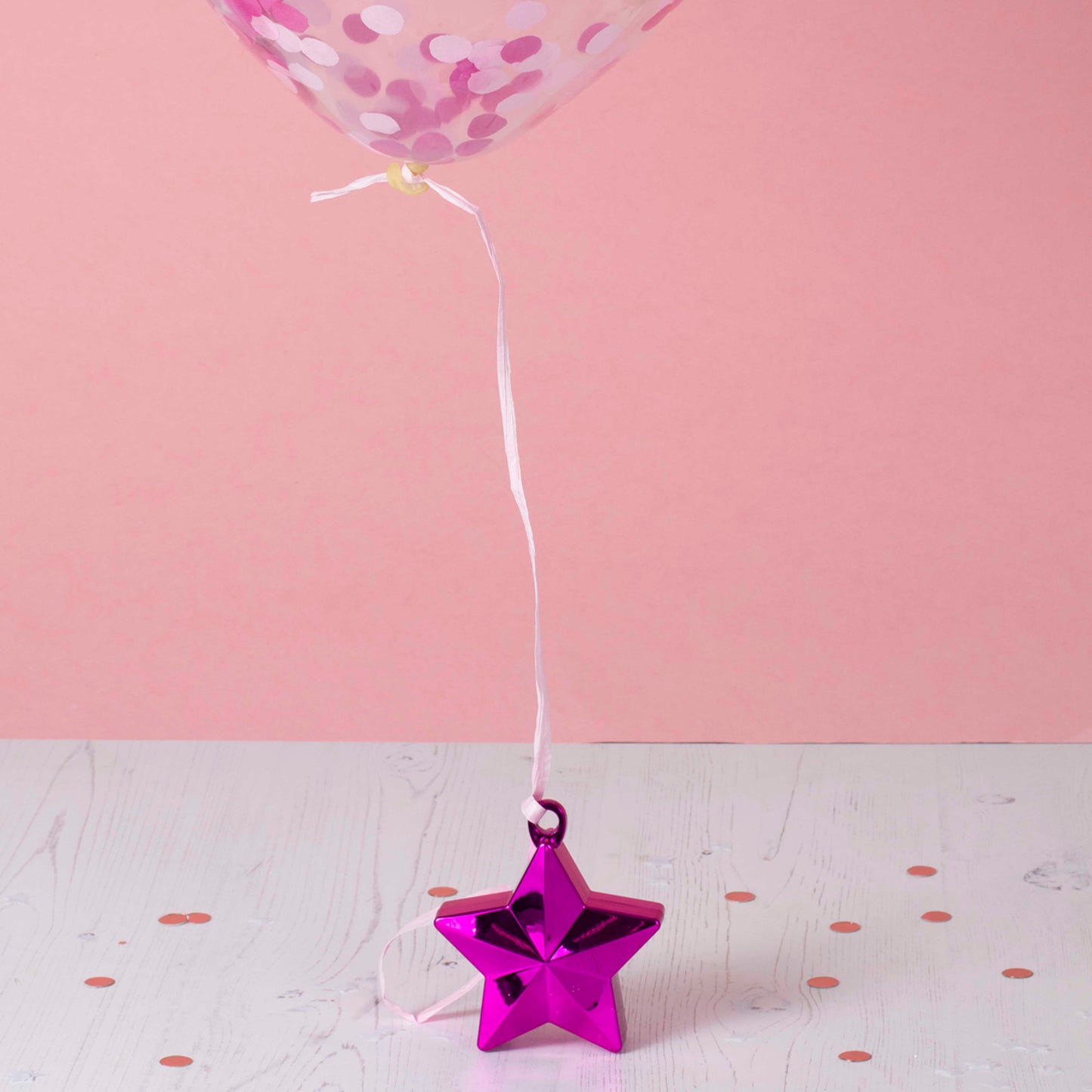 Pink Raffia Balloon Ribbon