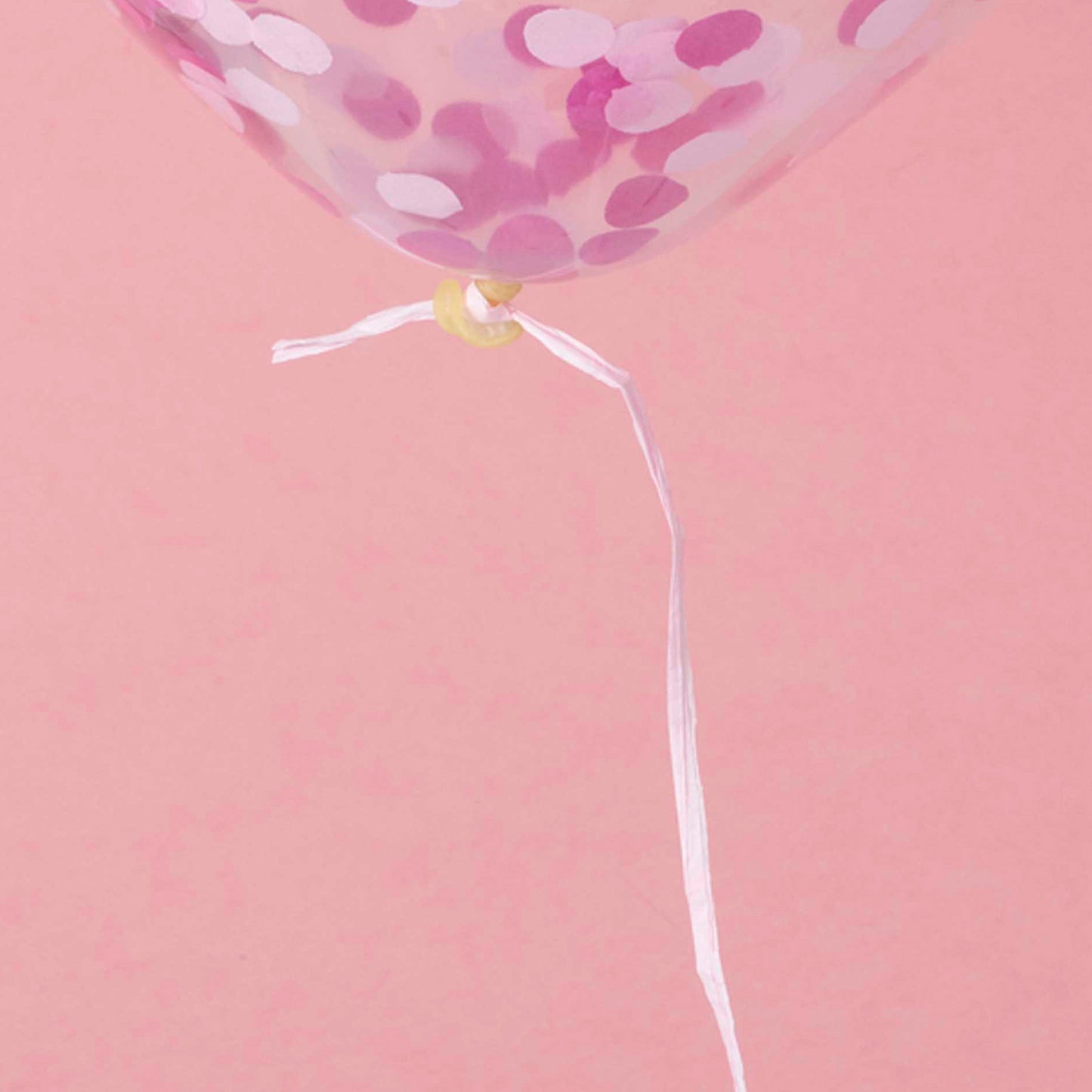 Pink Raffia Balloon Ribbon