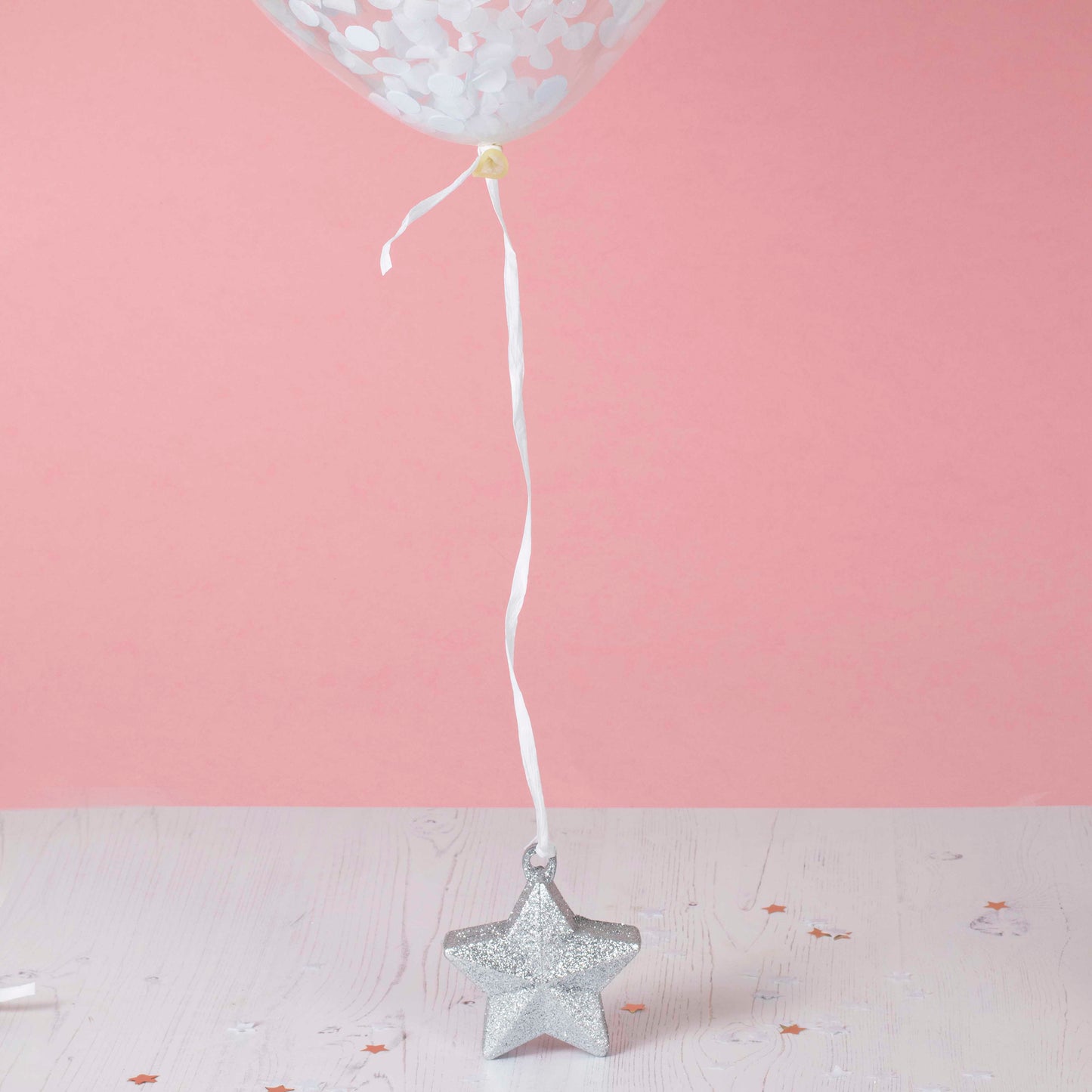 White Raffia Balloon Ribbon