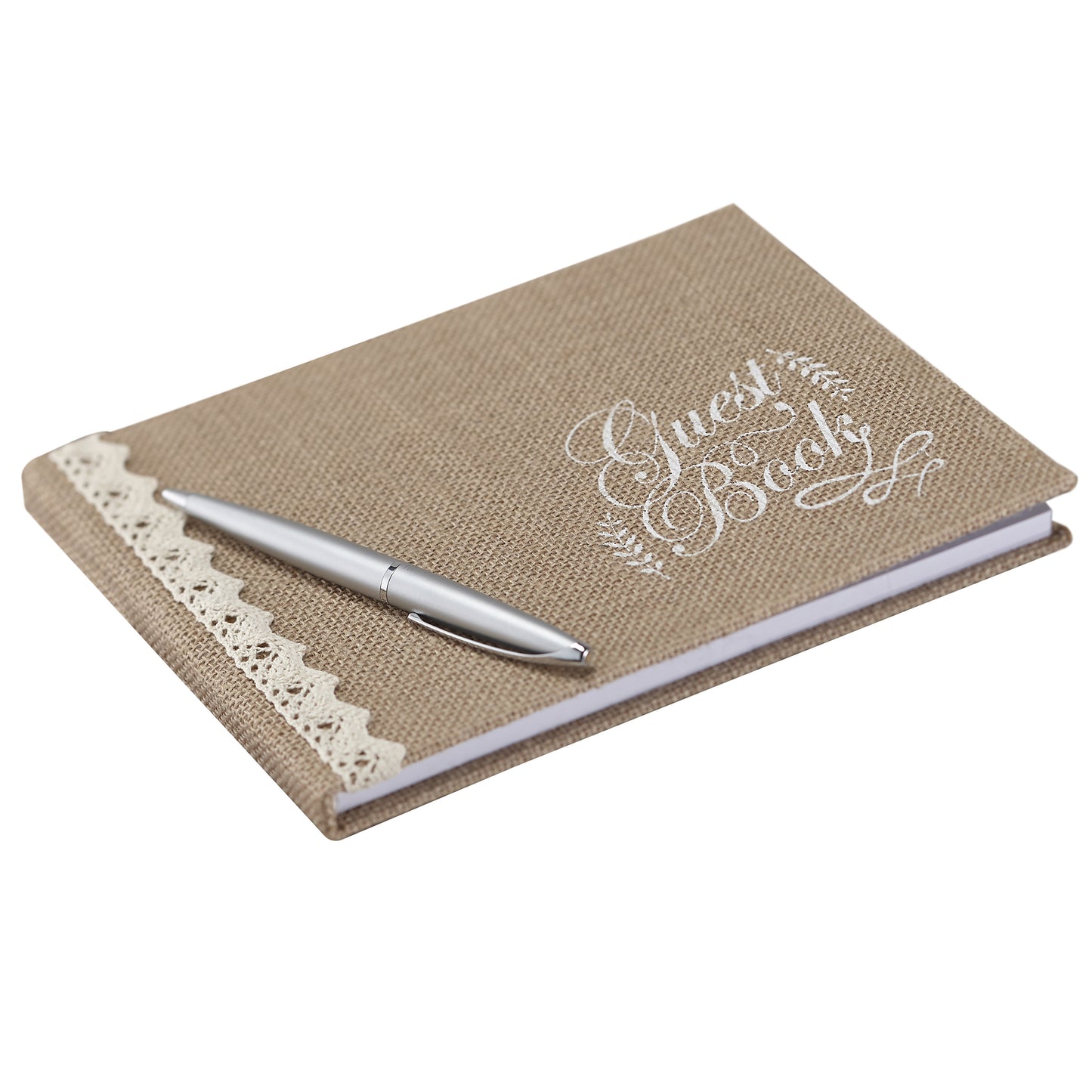 Hessian Burlap Guest Book - Vintage Affair