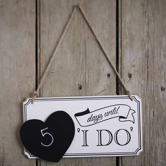 Wooden Countdown Chalkboard Sign - Vintage Affair