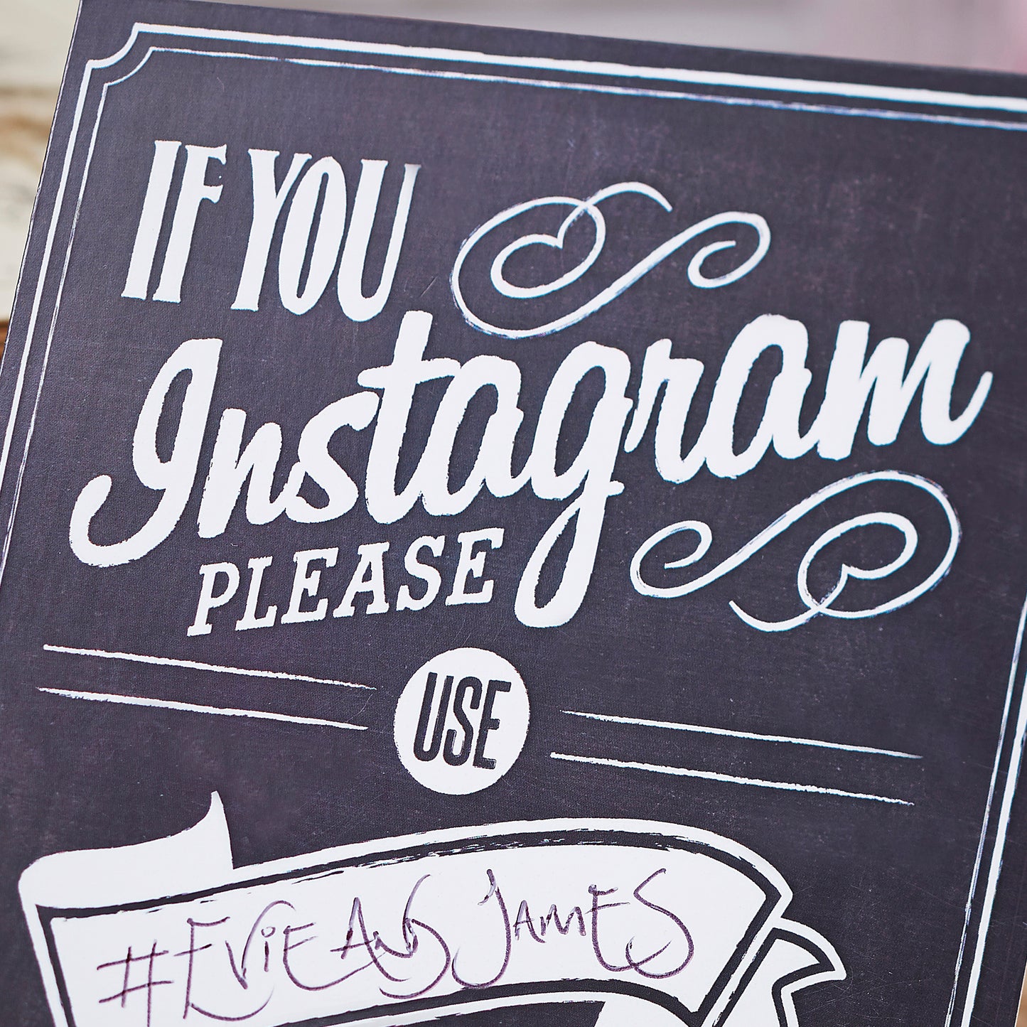 If You Instagram Table Tent Signs - Vintage Affair